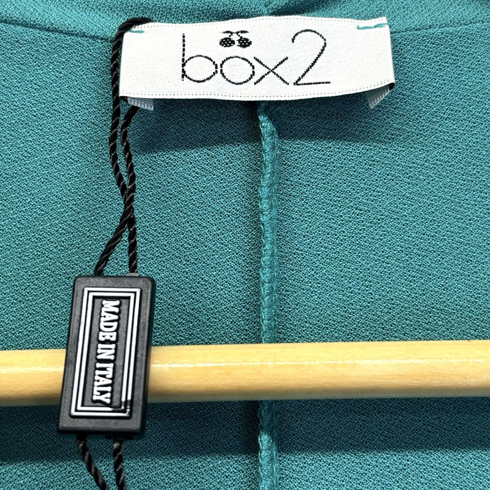Vintage BOX2 Soft Crepe One Button Coat Jade 22-24 Women’s UK 22-24 BNWT Italy Size 3XL / US 20-22 - 4 Thumbnail
