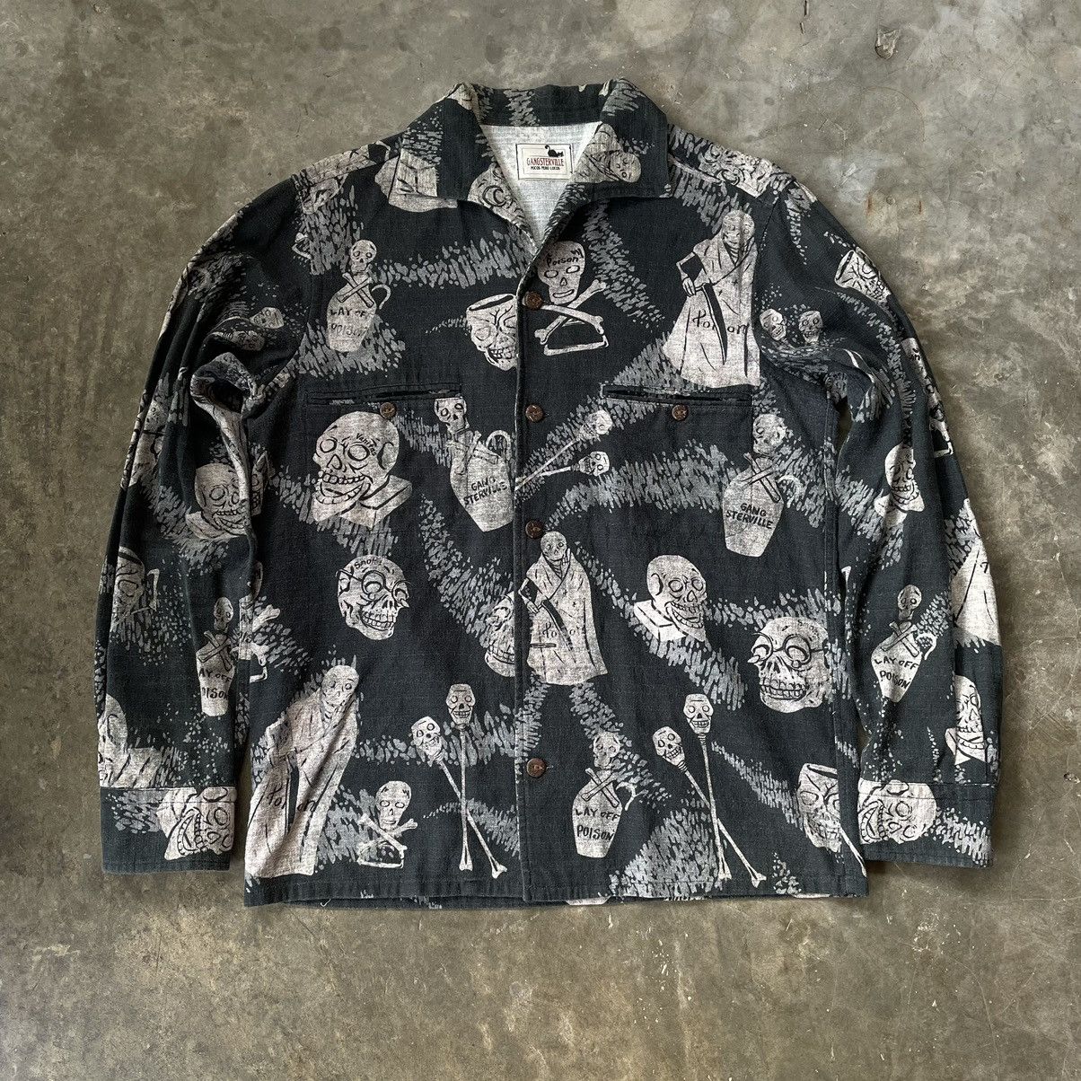 Japanese Brand Gangsterville shirt Size US S / EU 44-46 / 1 - 1 Thumbnail