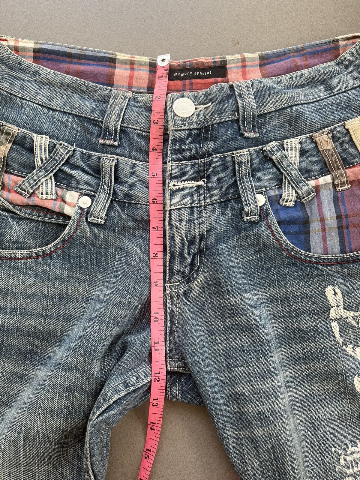 Beauty Beast JAPANESE DOUBLE WAIST POEM MEMORY SPECIAL DENIM JEANS PUNK Size US 30 / EU 46 - 14 Thumbnail