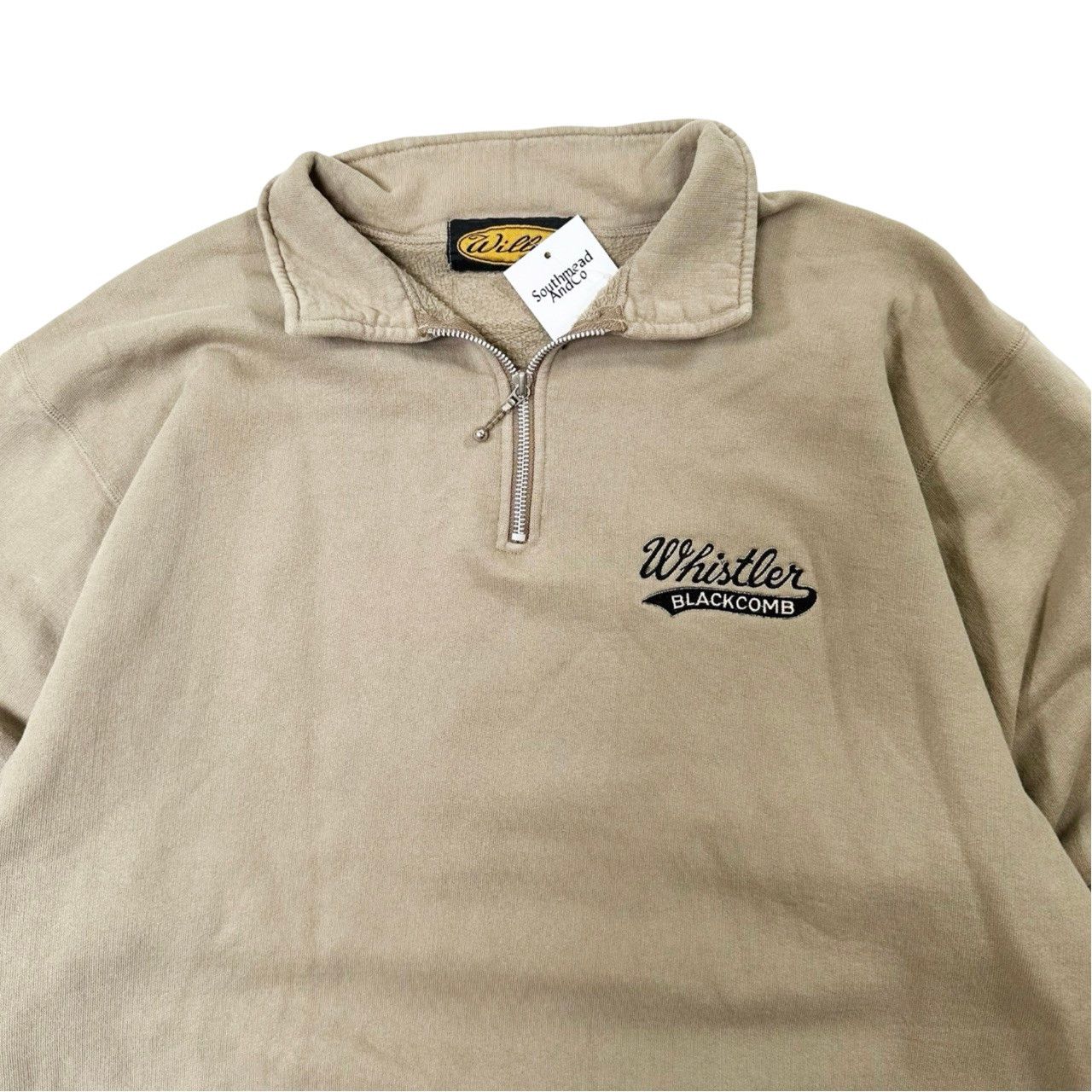 Vintage Vintage 90s Whistler Blackcomb Quarter Zip Sweater Size US XL / EU 56 / 4 - 2 Thumbnail