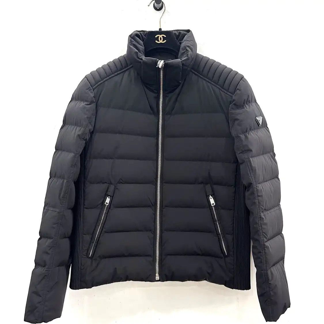 Prada Archive 90s Prada Milano Iridescent Nylon Balmacaan Coat