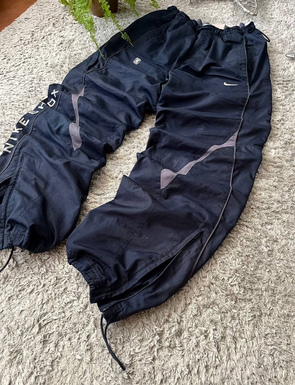 Nike × Vintage 00s Nike Vintage Track Pants Streetwear Big Logo Rare Size US 31 - 3 Thumbnail