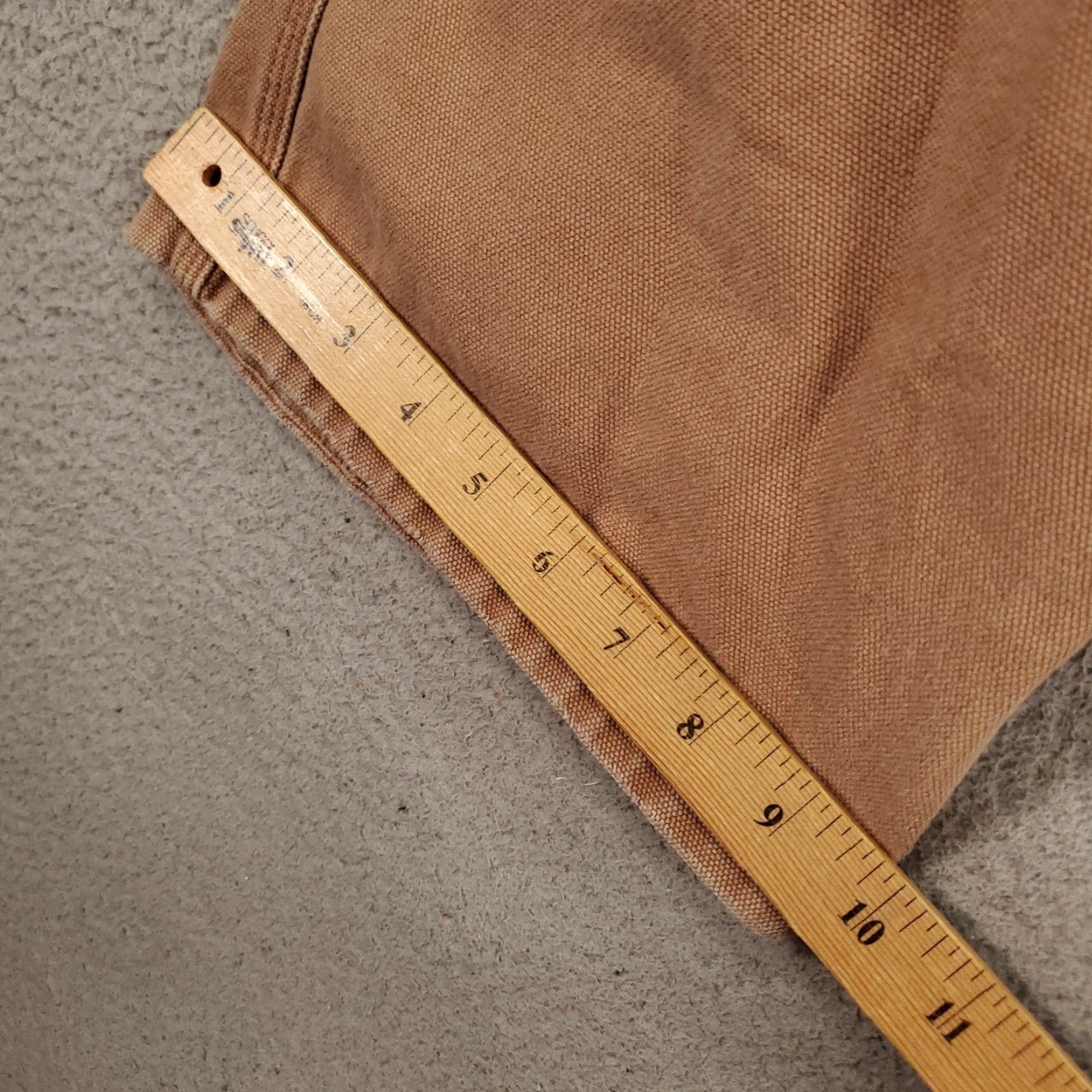 Vintage Duluth Jeans Mens 46x32 Canvas Brown Tan 100% Cotton Workwear 5-Pocket Embroidered Logo Button Zip Vintage No Size US 30 / EU 46 - 7 Thumbnail