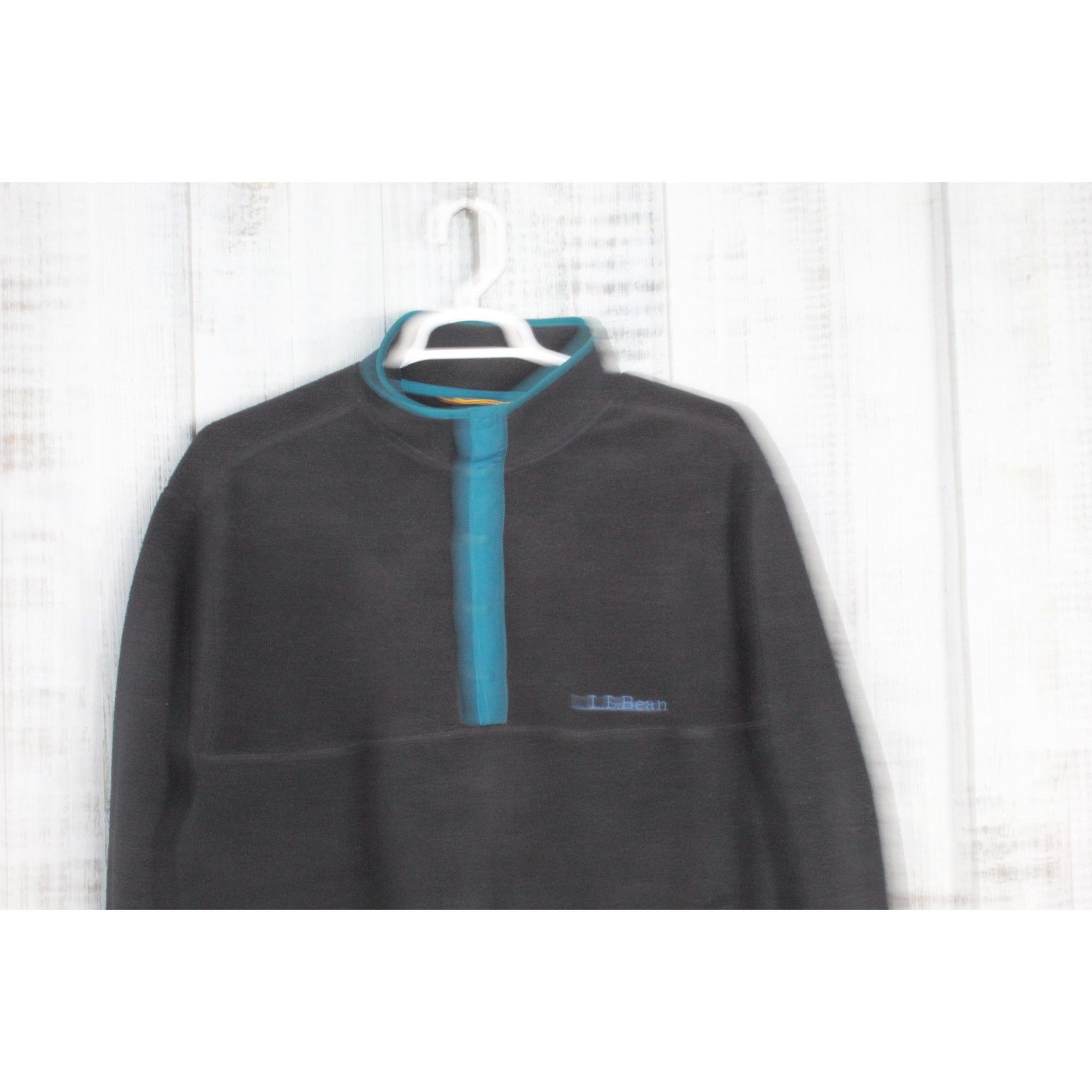 L.L. Bean LL Bean Unisex Black Pullover Fleece Sweater Unisex Size US XL / EU 56 / 4 - 2 Thumbnail