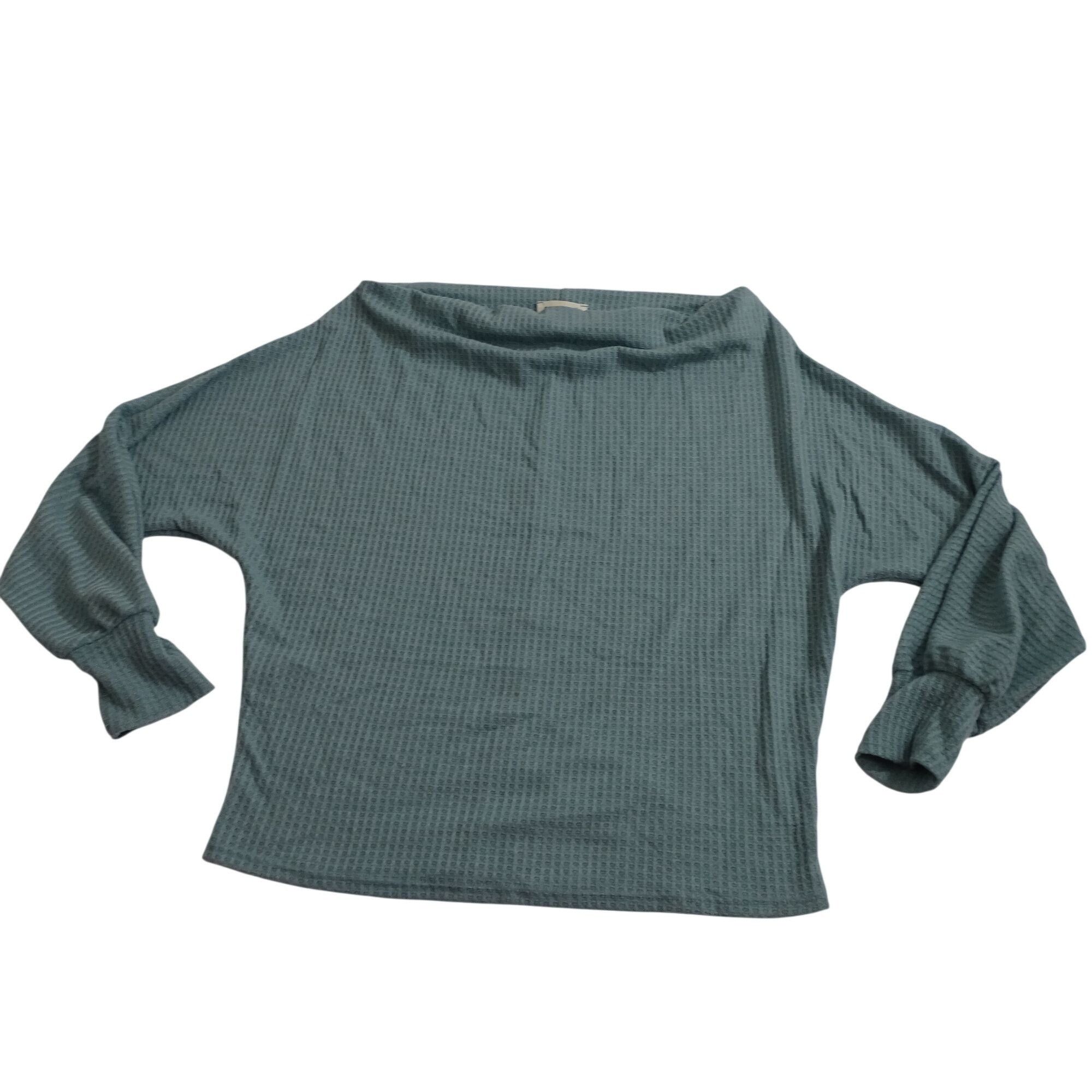 Other EeSome Waffle Knit Thermal Long Sleeve Top Green Size S Size S / US 4 / IT 40 - 1 Thumbnail