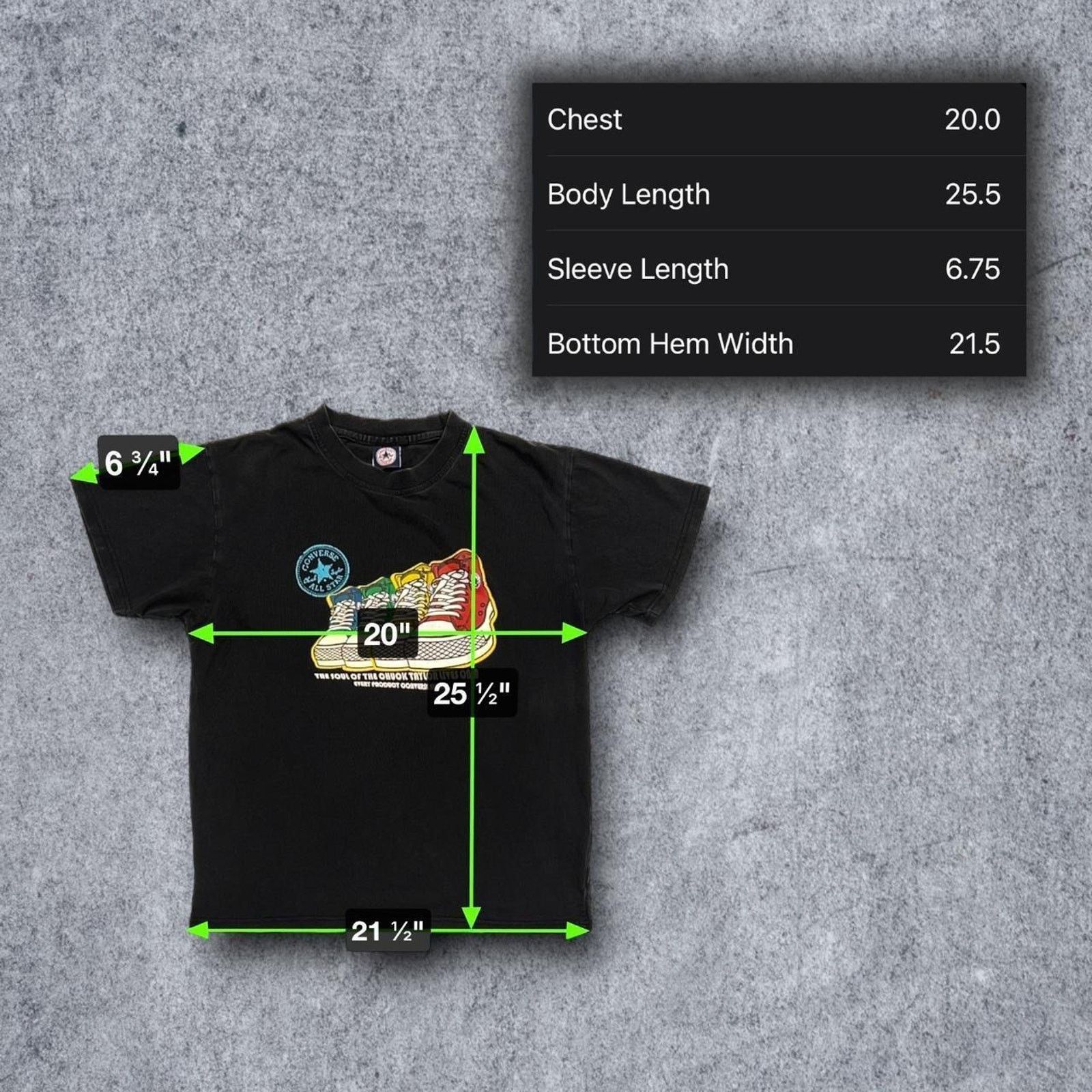 Converse Converse Y2K Rainbow Chuck Taylor All Stars T-Shirt Size US M / EU 48-50 / 2 - 6 Thumbnail