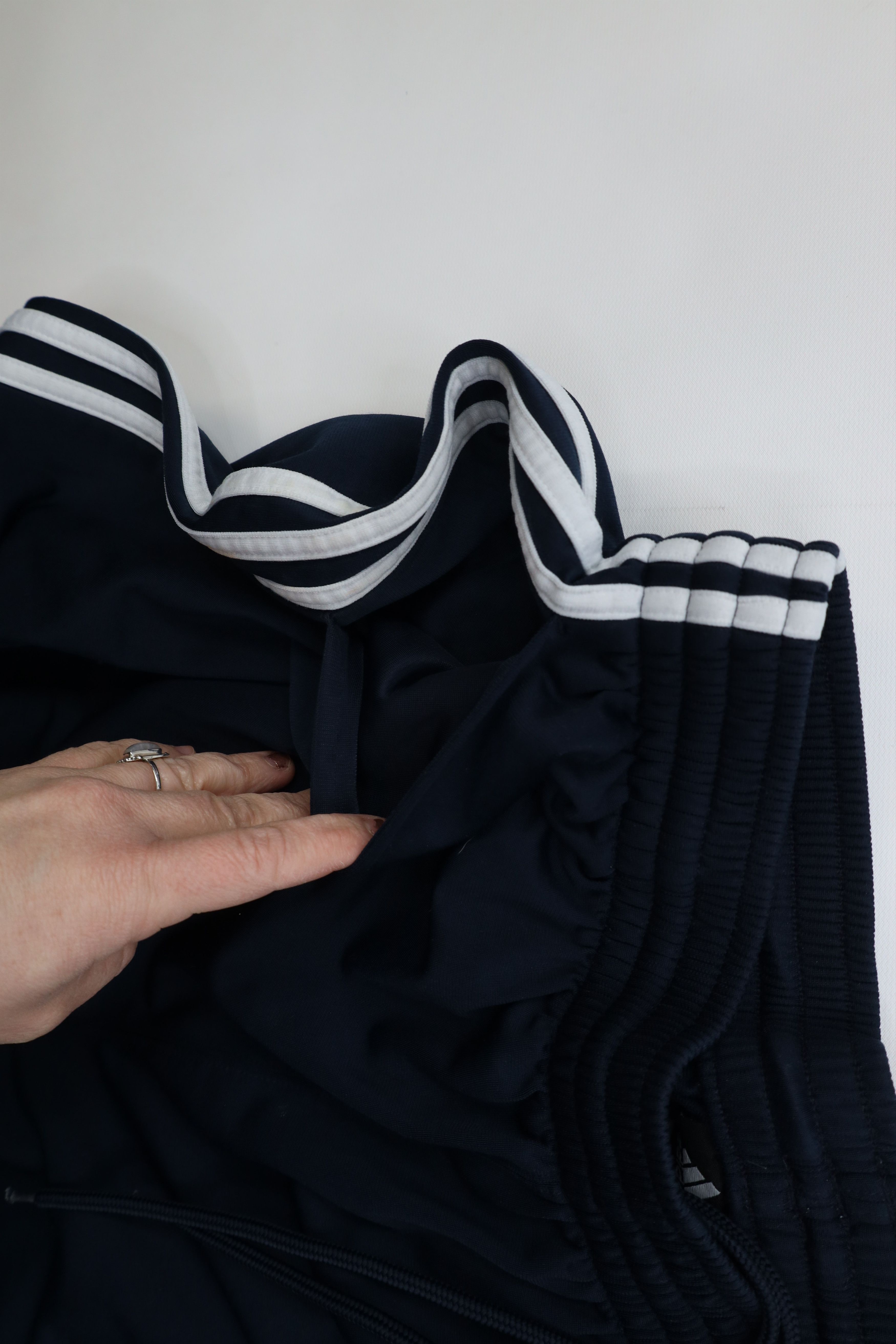 Adidas Vintage Y2K Adidas Wide Leg Sweatpants Pants Navy Blue Size US 38 / EU 54 - 6 Thumbnail