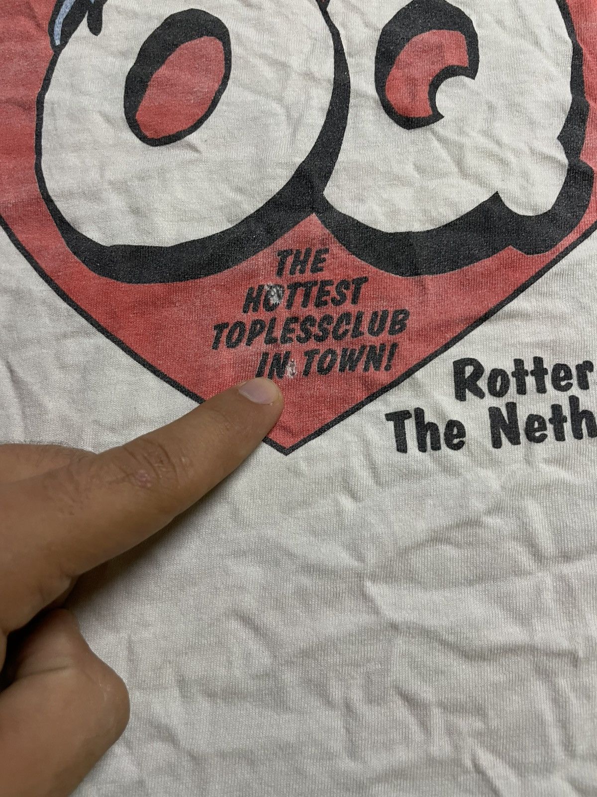 Anime × Gildan Vintage “Topless Club 69” Rotterdam Tee — Erotica Cartoon Size US L / EU 52-54 / 3 - 11 Thumbnail