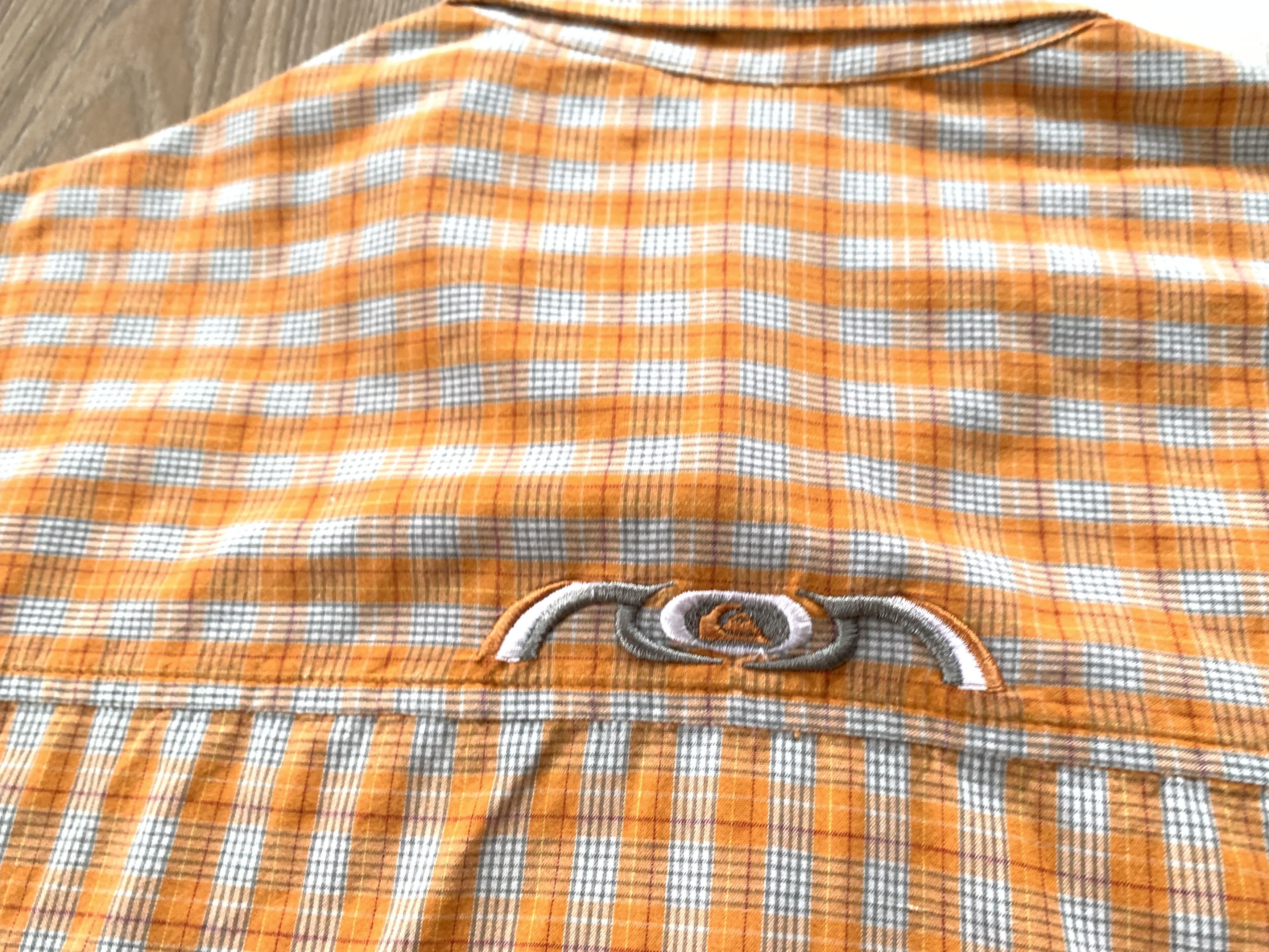 Quicksilver Vintage Quicksilver Plaid Orange Trekking Button Up Shirt Size US L / EU 52-54 / 3 - 7 Thumbnail