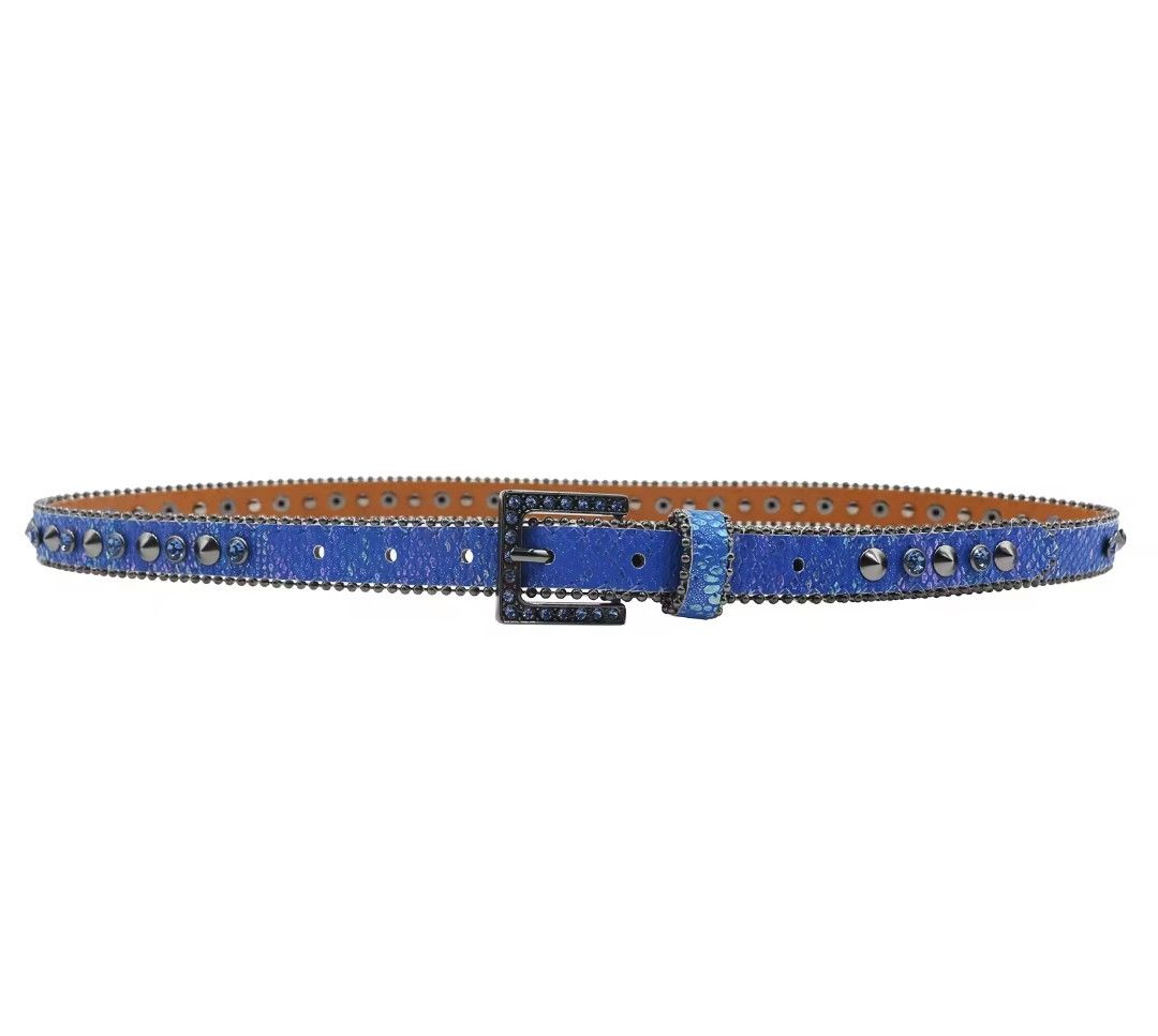 Vintage The rhine and the spiky blue lux belts Size ONE SIZE - 4 Thumbnail
