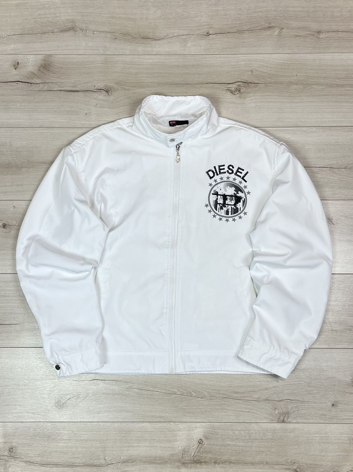 Diesel Vintage Diesel Big Logo Jacket Streetwear Retro Hype Y2K 90s Size US L / EU 52-54 / 3 - 1 Thumbnail