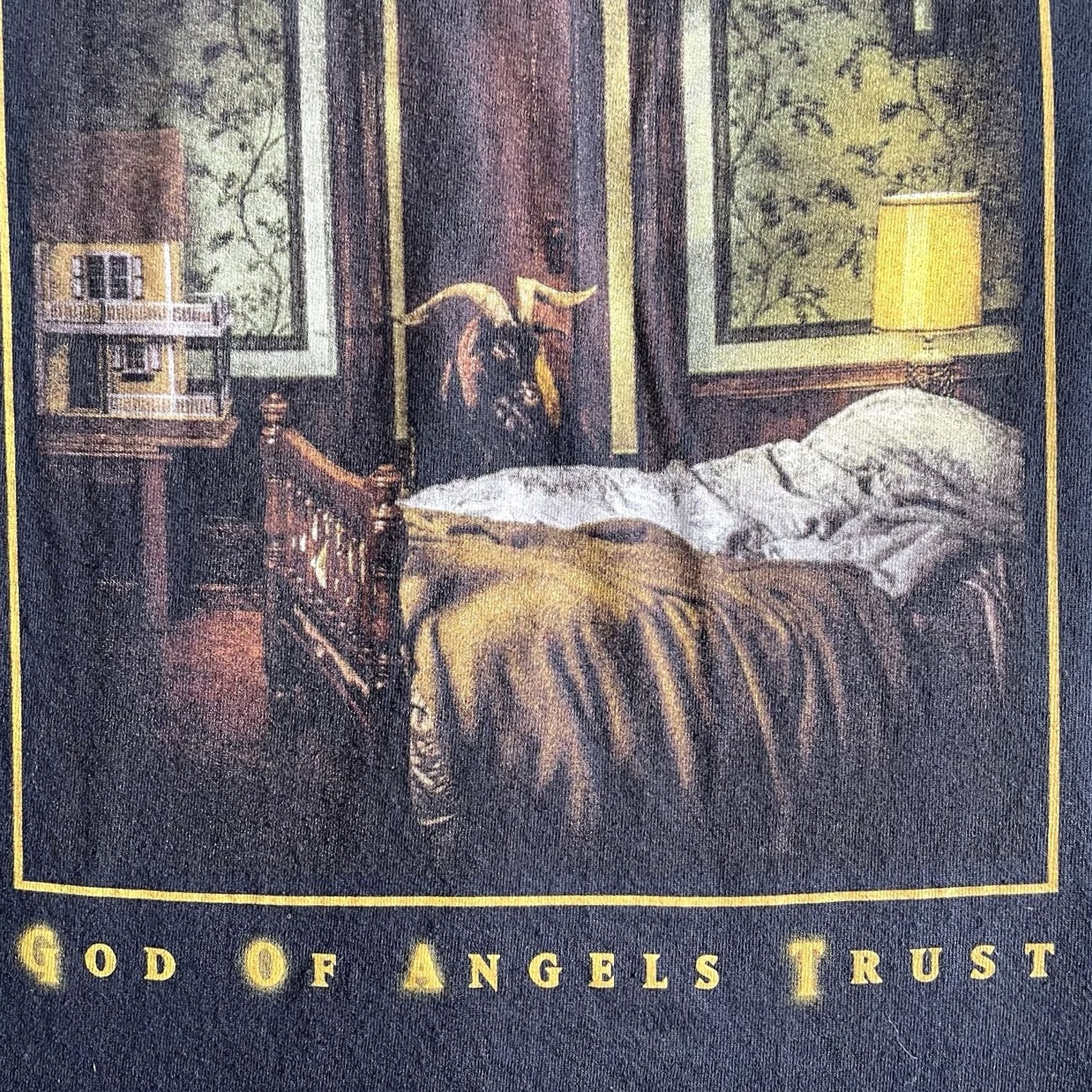 Vintage Volbeat Shirt Men’s Medium 2025 God Of Angels Trust Concert Tour Goat Official Black Mens T-Shirt Angel Fabric M & M 2025 Regular Size US M / EU 48-50 / 2 - 4 Thumbnail