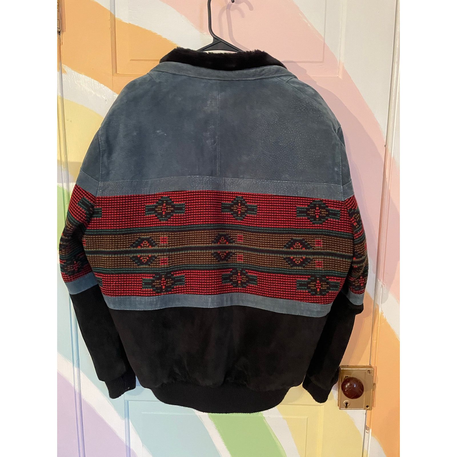Scully Vintage Scully Southwestern Bomber Jacket L Suede Faux Fur Size US L / EU 52-54 / 3 - 5 Thumbnail