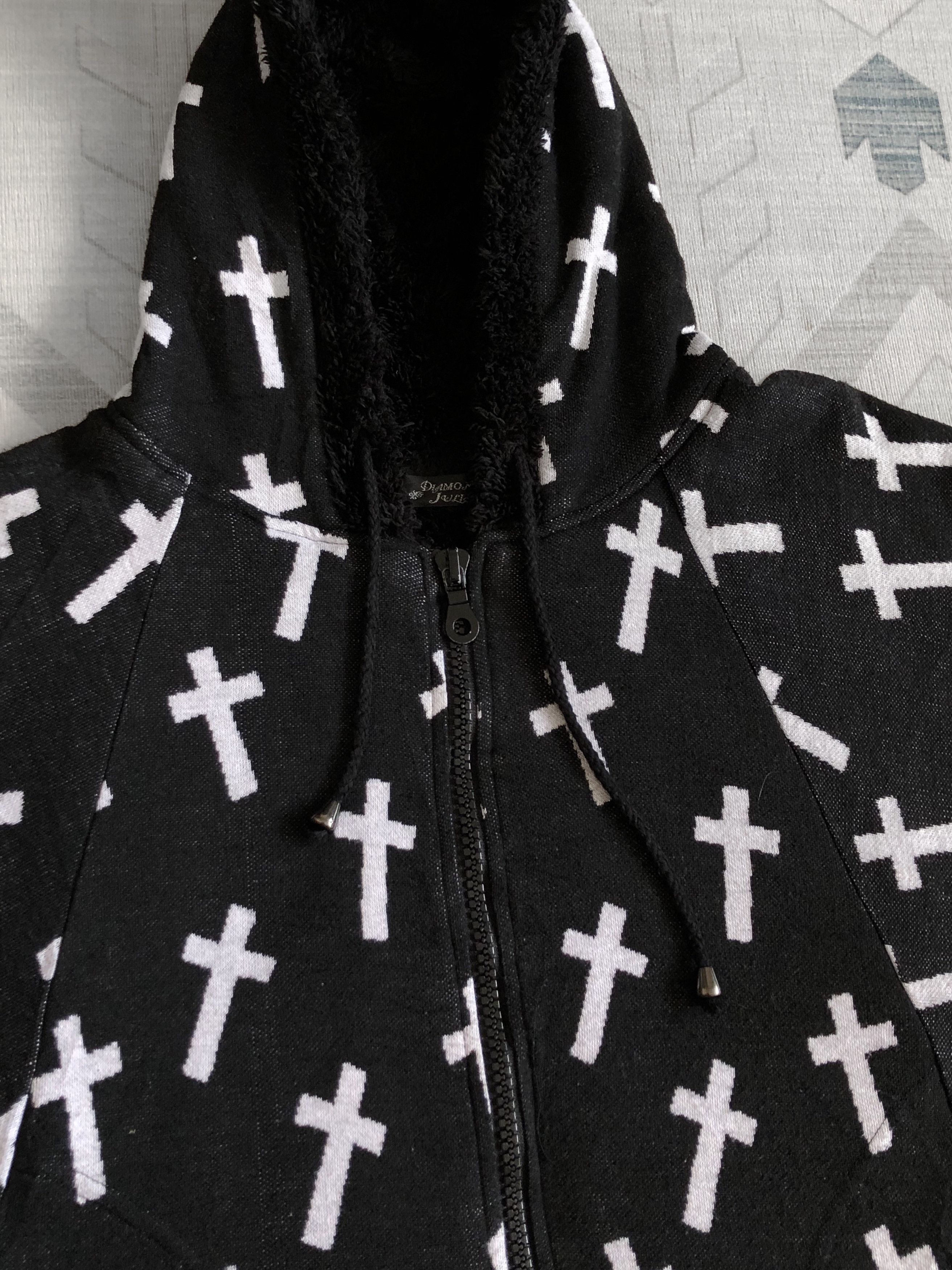 Japanese Brand DIAMOND JULIA FUZZ FLEECE LINED HOODED PONCHO JACKET Size M / US 6-8 / IT 42-44 - 6 Thumbnail