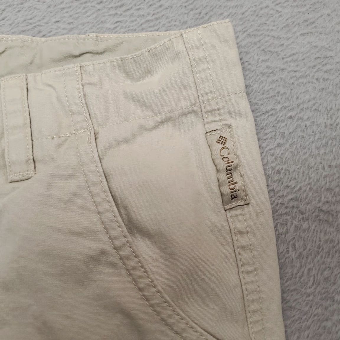 Vintage VINTAGE Columbia Pants Womens 14 Beige 100% Cotton Flat Front Lightweight Outdoors Gorp Size 36" / US 14 / IT 50 - 4 Thumbnail