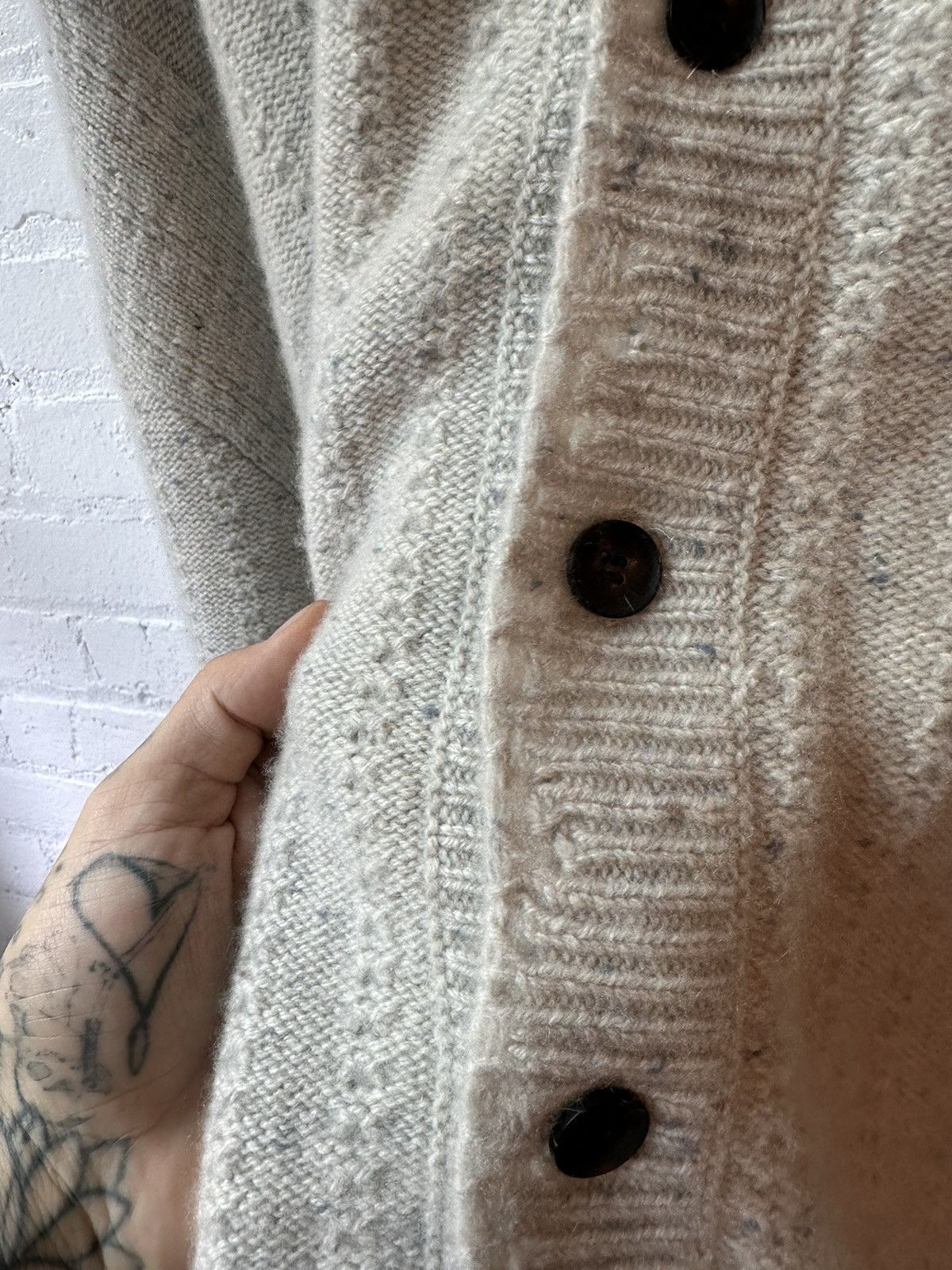 Enfants Riches Deprimes × Loro Piana ERD X LORO PIANNA CHAIN KNIT CASHMERE SWEATER JACKET Size US L / EU 52-54 / 3 - 9 Thumbnail