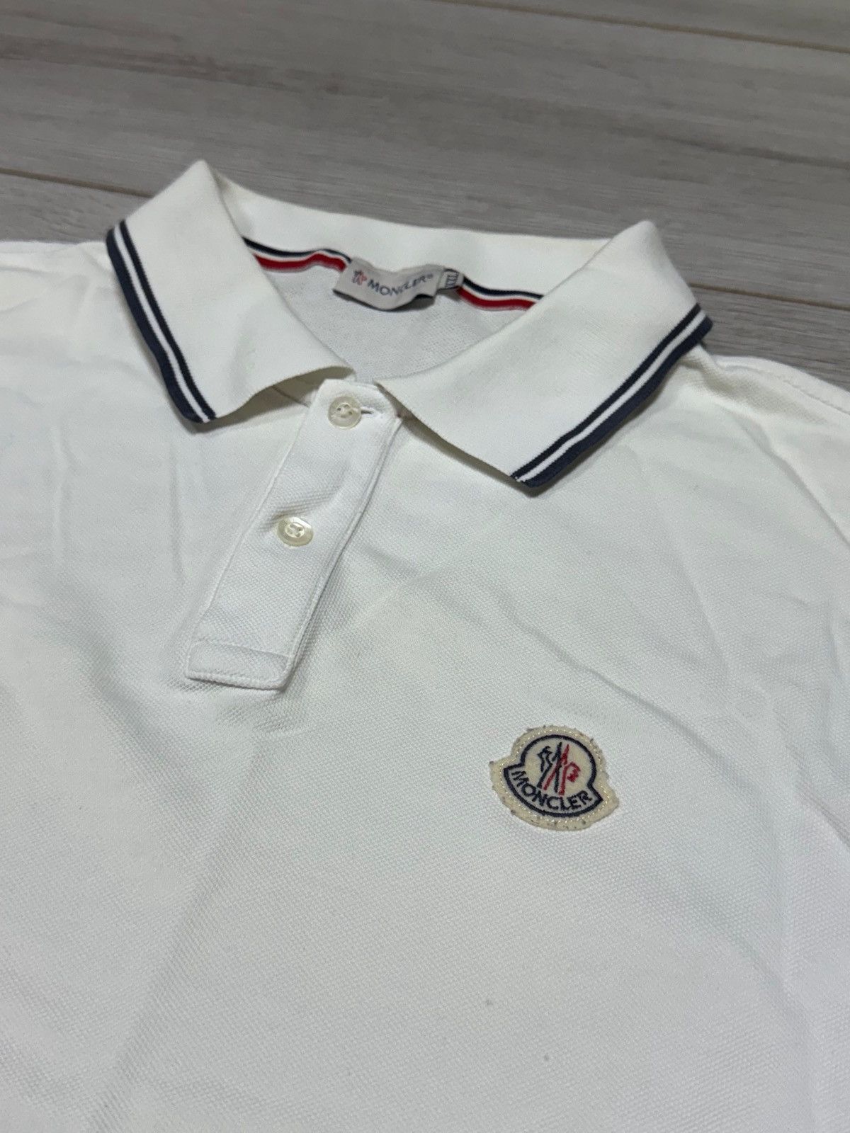 Moncler Moncler basic polo shirt buttons vintage Size US XXL / EU 58 / 5 - 2 Thumbnail
