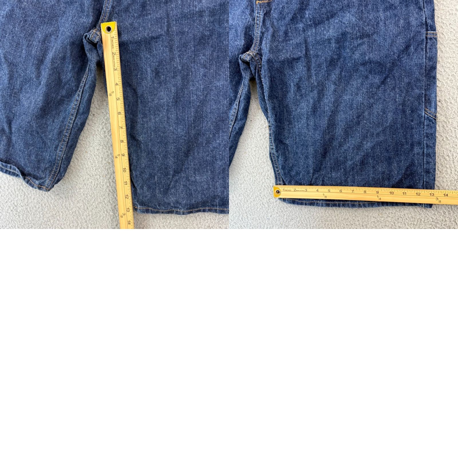 Vintage VINTAGE G Unit Denim Shorts Mens 40 Bermuda 5-Pocket Pockets Baggy 13" Inseam 90s Grunge Hip Hop Punk Blue Denim Shorts Mens Size US 40 / EU 56 - 9 Thumbnail