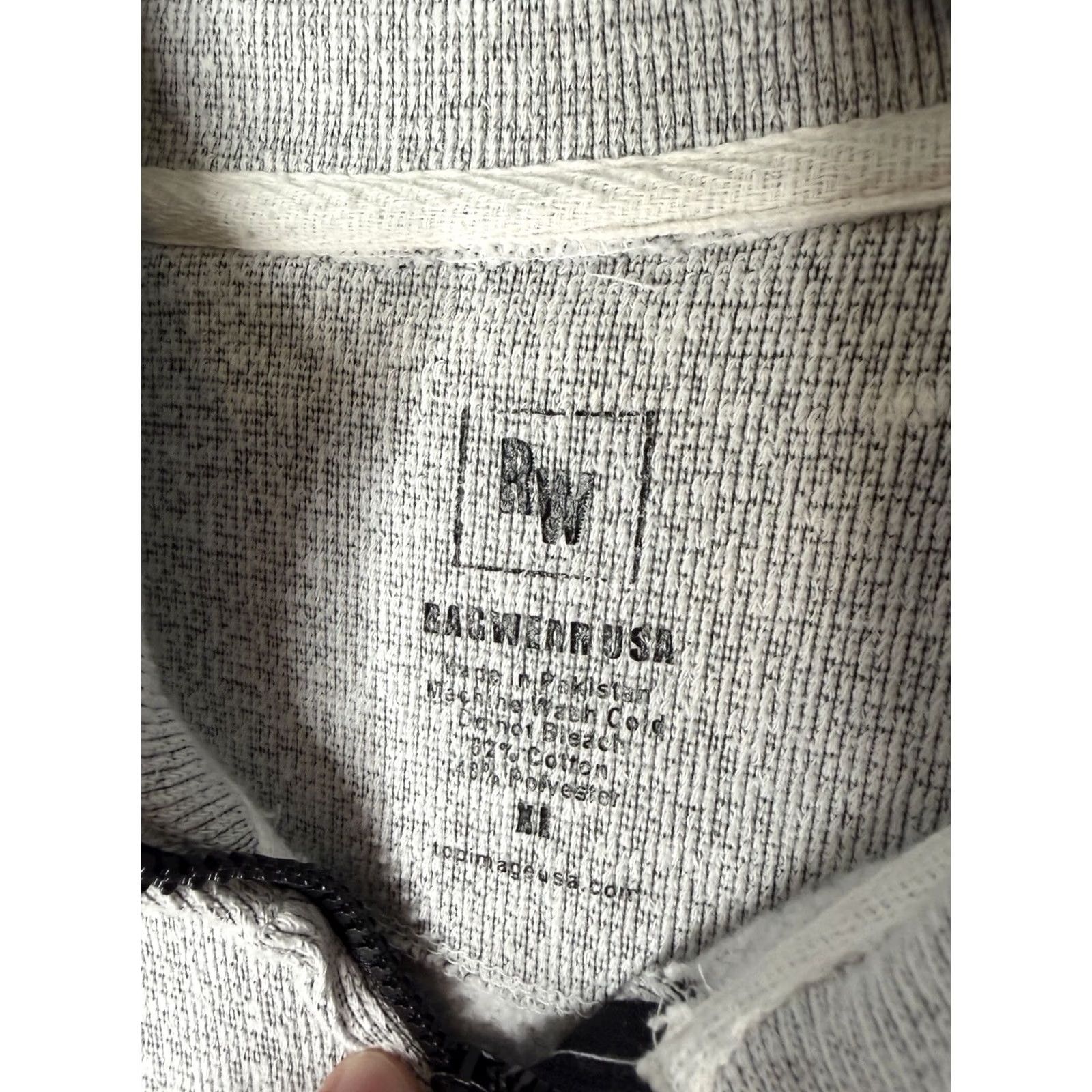 Vintage Racwear Sweatshirt Full Zip Jacket 2XL Men Ft Myers Beach Logo Gray Size US XXL / EU 58 / 5 - 3 Thumbnail