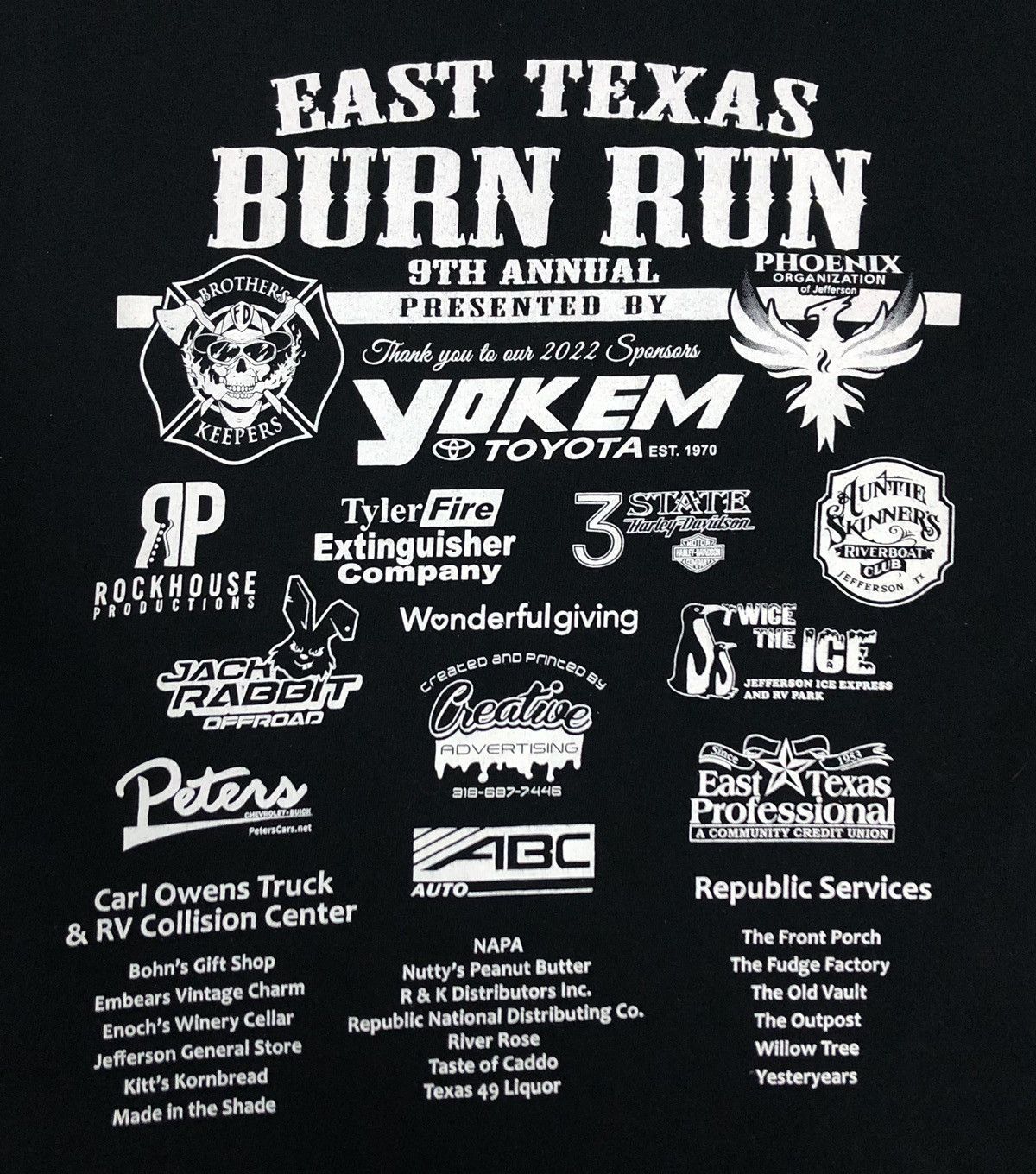 Vintage Vintage East Texas Burn Run 9th Annual T-Shirt Size US L / EU 52-54 / 3 - 4 Thumbnail