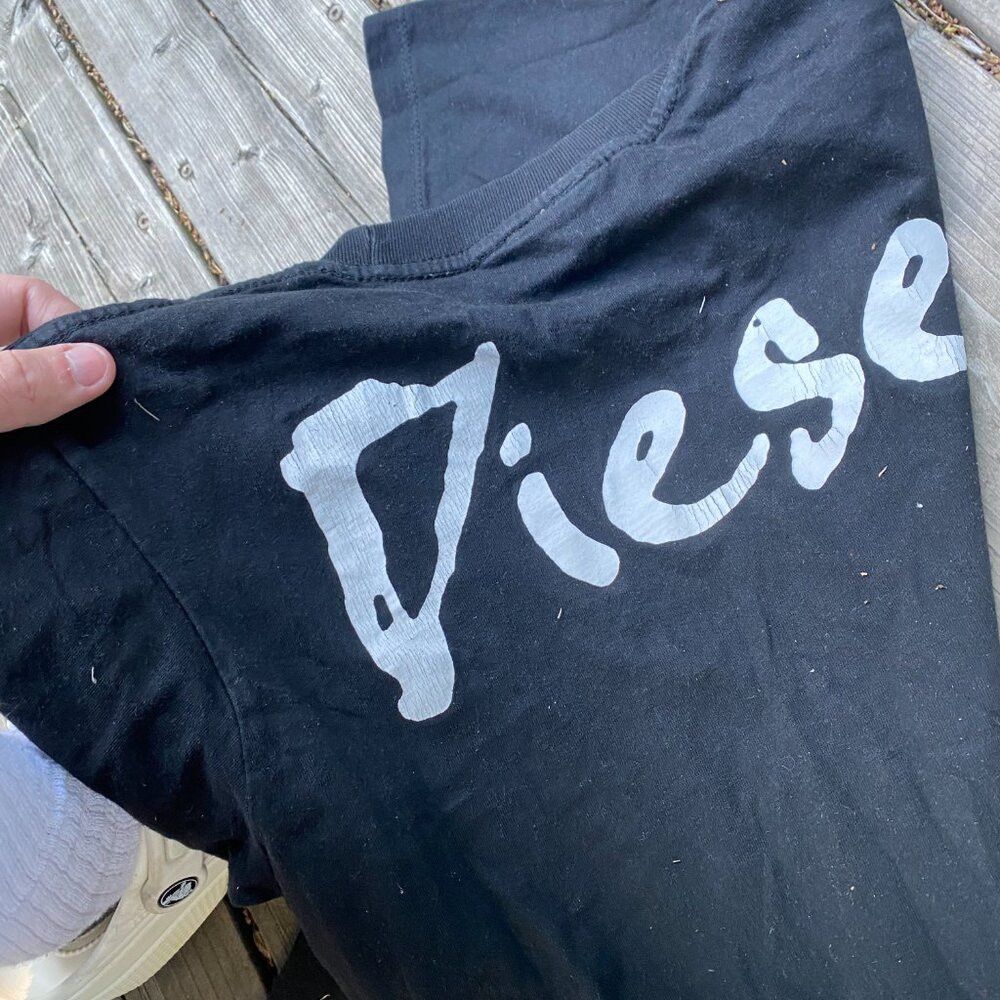Diesel Vintage 90s Diesel Streetwear Big Logo T Shirt Medium Black Size US M / EU 48-50 / 2 - 6 Thumbnail
