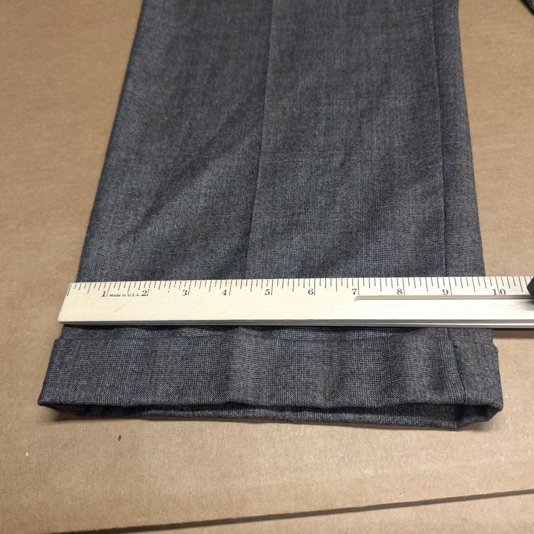 Brooks Brothers Brooks Brothers 1818 Madison Pants Mens 38x28 Brown Wool Classic Fit Dress Cuff Size US 38 / EU 54 - 2 Thumbnail