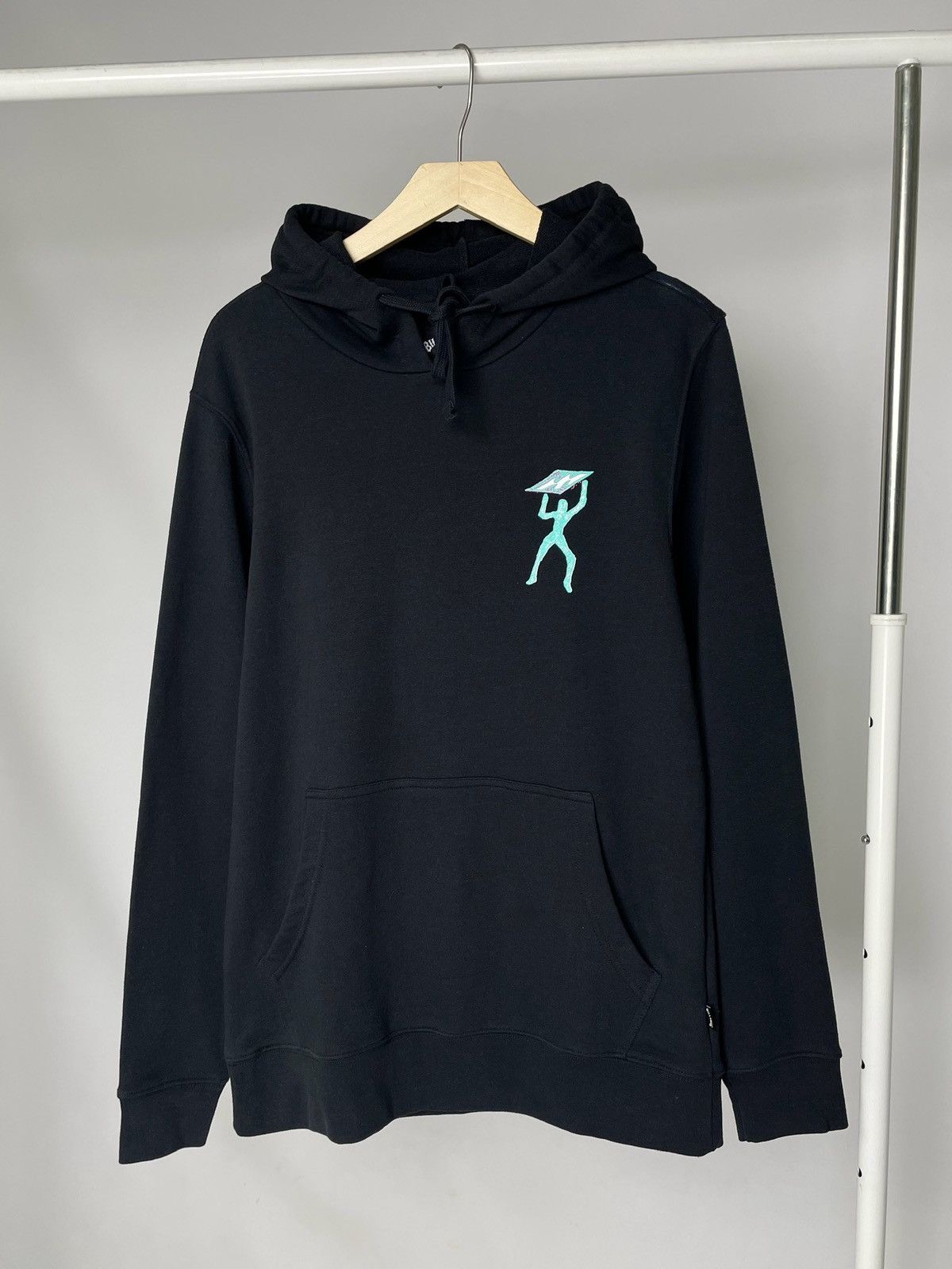 Billabong Billabong Rasta Surfer Print Black Hoodie Pullover Size US M / EU 48-50 / 2 - 2 Thumbnail