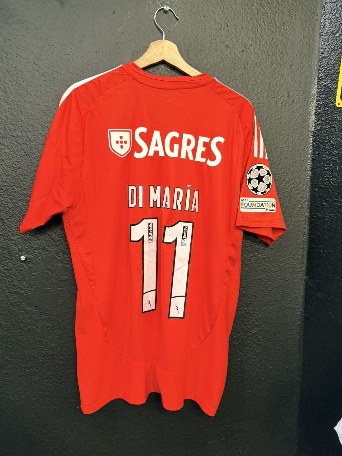 Adidas Adidas SL Benifica 24-25 home jersey #11 DI MARÍA Size US L / EU 52-54 / 3 - 2 Thumbnail