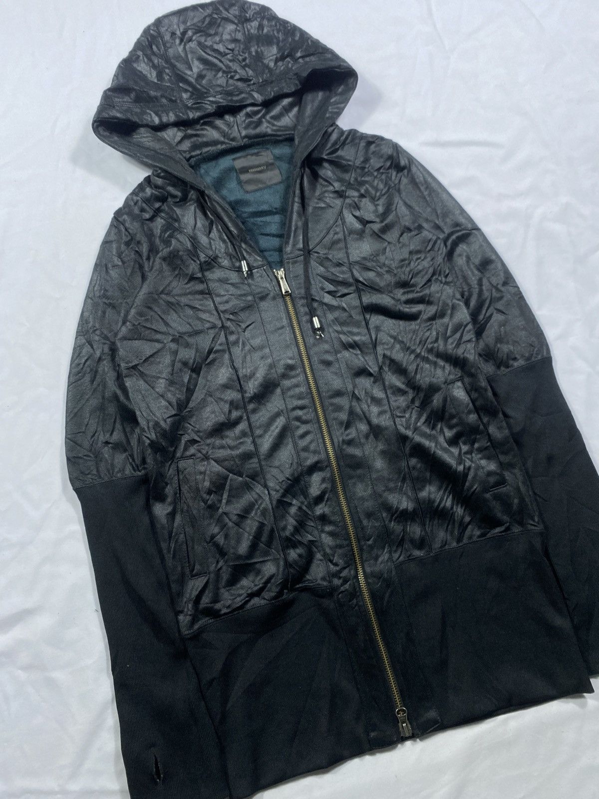 14th Addiction × KMRii × Yasuyuki Ishii Japanese Waxed Zip Hoodie LGB Style Size US S / EU 44-46 / 1 - 3 Thumbnail