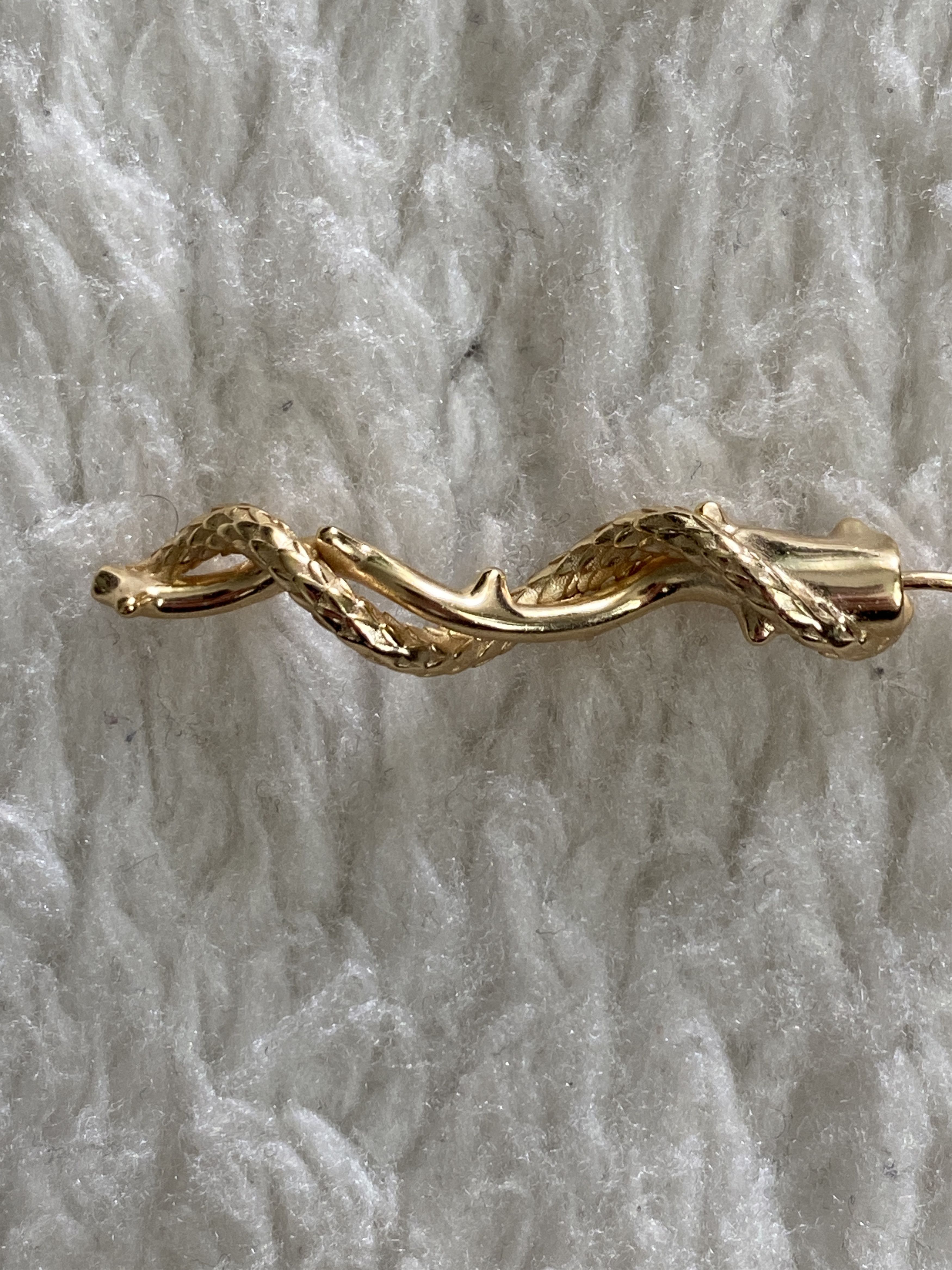 Other Snake & Thorns Single Earring – 18K Gold-Plated Size ONE SIZE - 10 Thumbnail