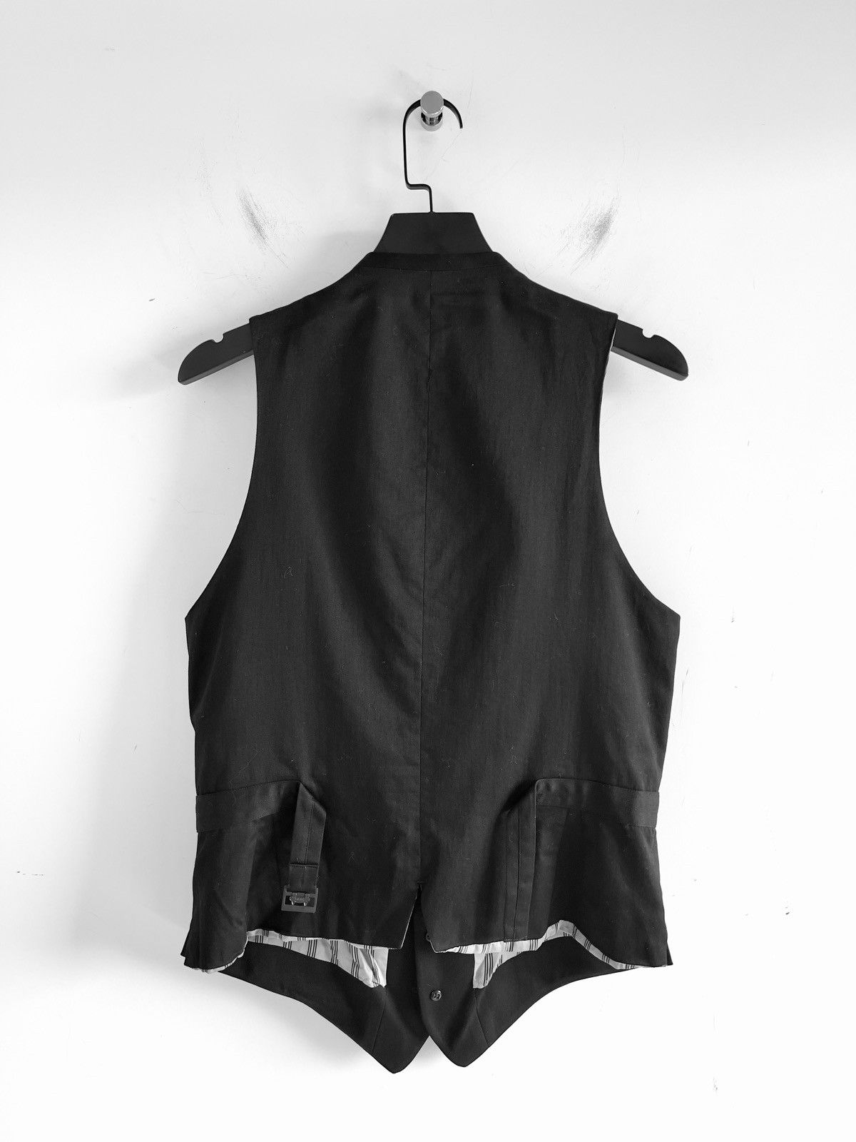 Yohji Yamamoto Yohji Yamamoto Pour Homme Wool 7BS Peak Lapel Tailored Vest Size US M / EU 48-50 / 2 - 3 Thumbnail