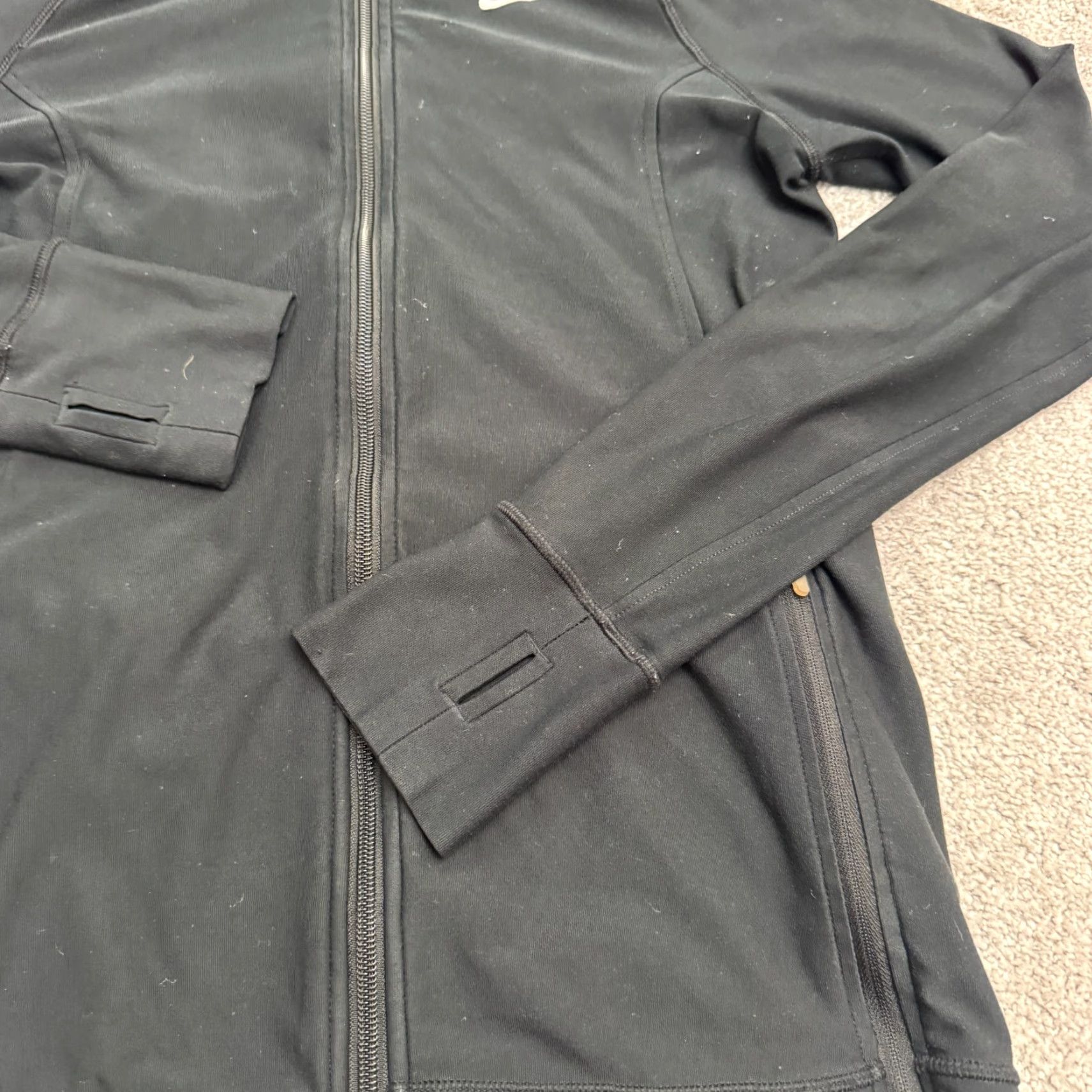 Nike Nike Dri-Fit Hoodie Sweatshirt Womens M Black Full Zip Pockets Activewear Size M / US 6-8 / IT 42-44 - 6 Thumbnail