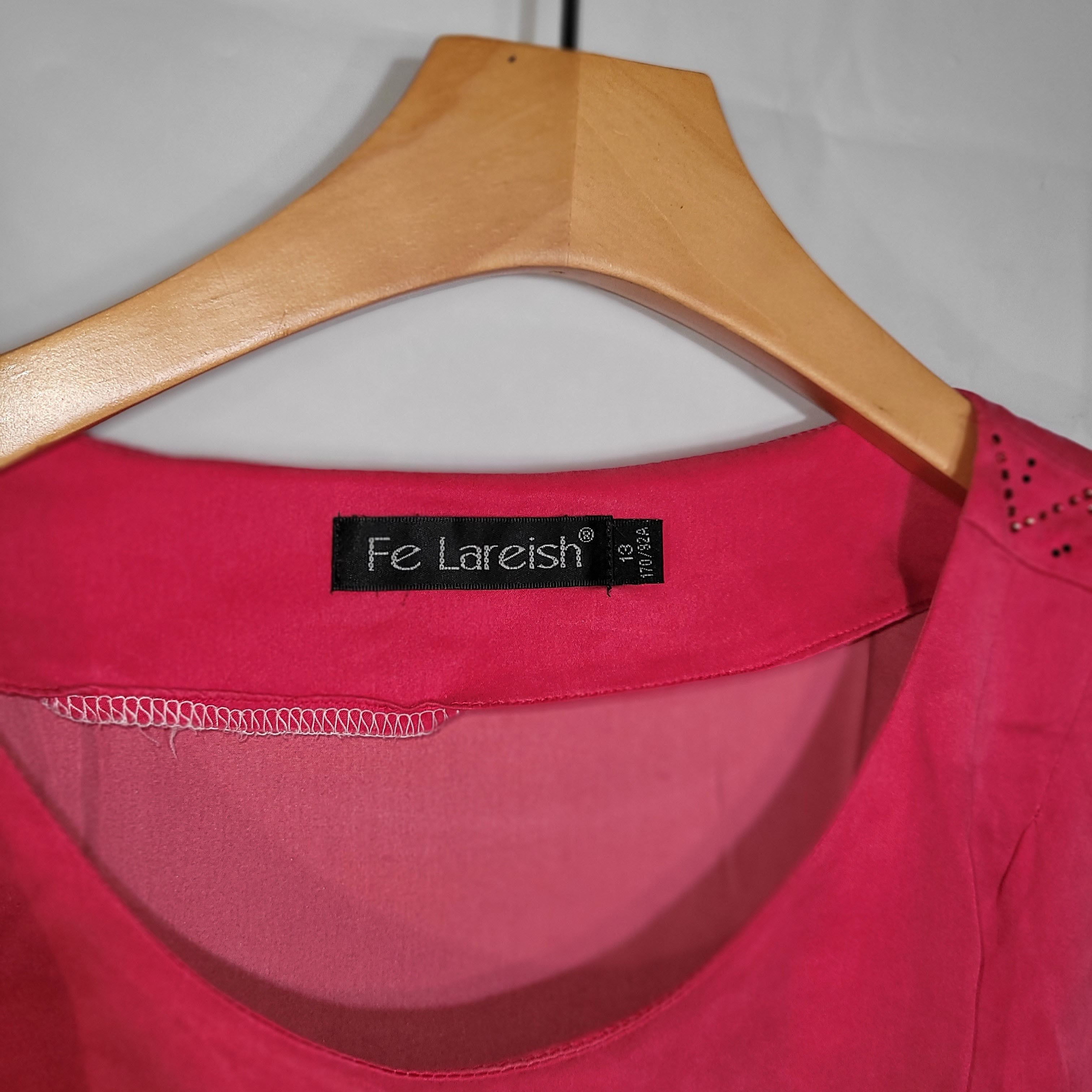 Other Women's 100% Silk Size L Short Sleeve Top Shirt SCE185 Size L / US 10 / IT 46 - 3 Thumbnail