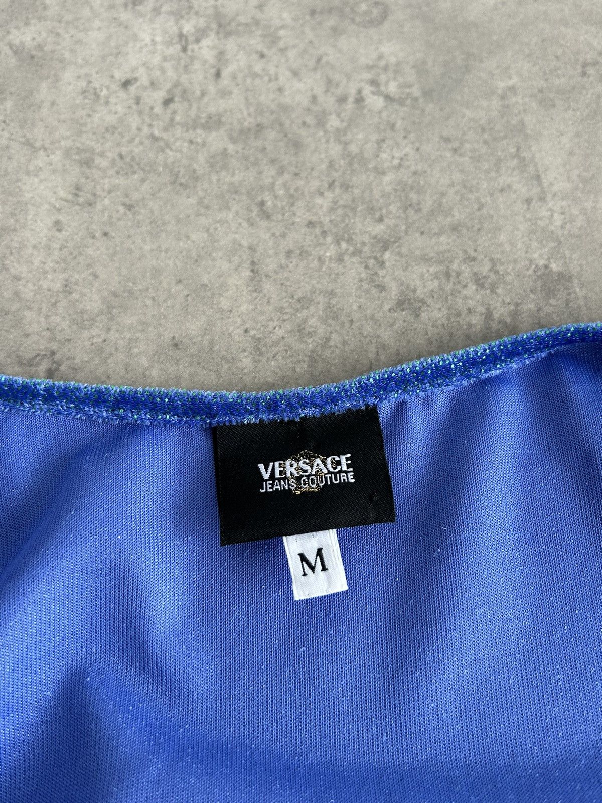 Versace × Vintage Versace Vintage Rare Glitter Top Shine 90s 80s Size M / US 6-8 / IT 42-44 - 5 Thumbnail