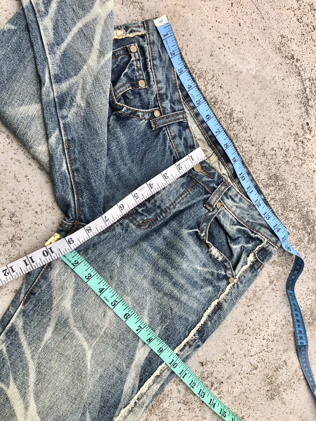 Japanese Brand FLARED WASHED BLUE DENIM BY PHILODO X Size 30" / US 8 / IT 44 - 7 Thumbnail