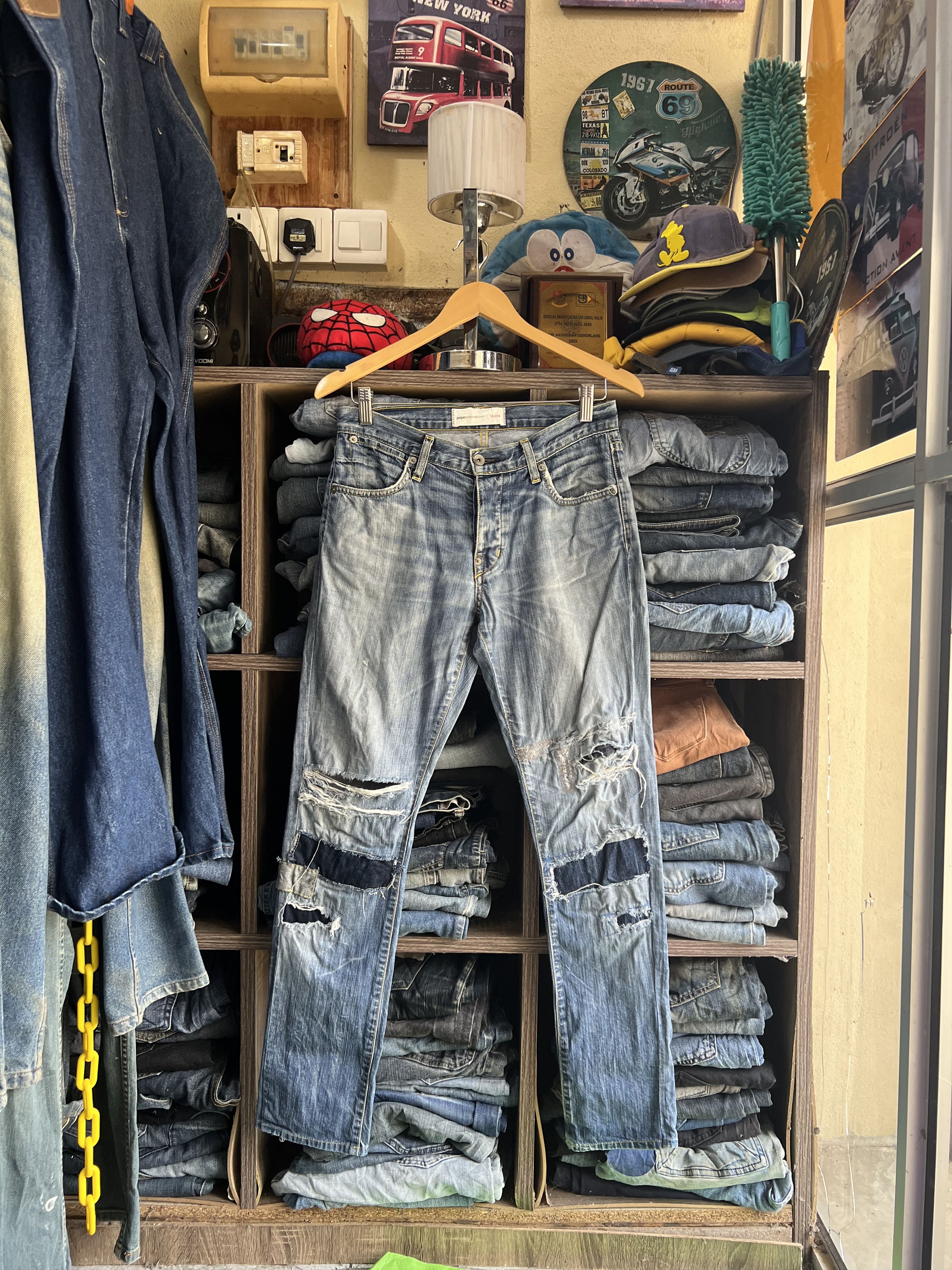 Paper Denim & Cloth 🔥Paper Denim & Cloth Made in Usa Distressed Denim Size US 30 / EU 46 - 17 Thumbnail