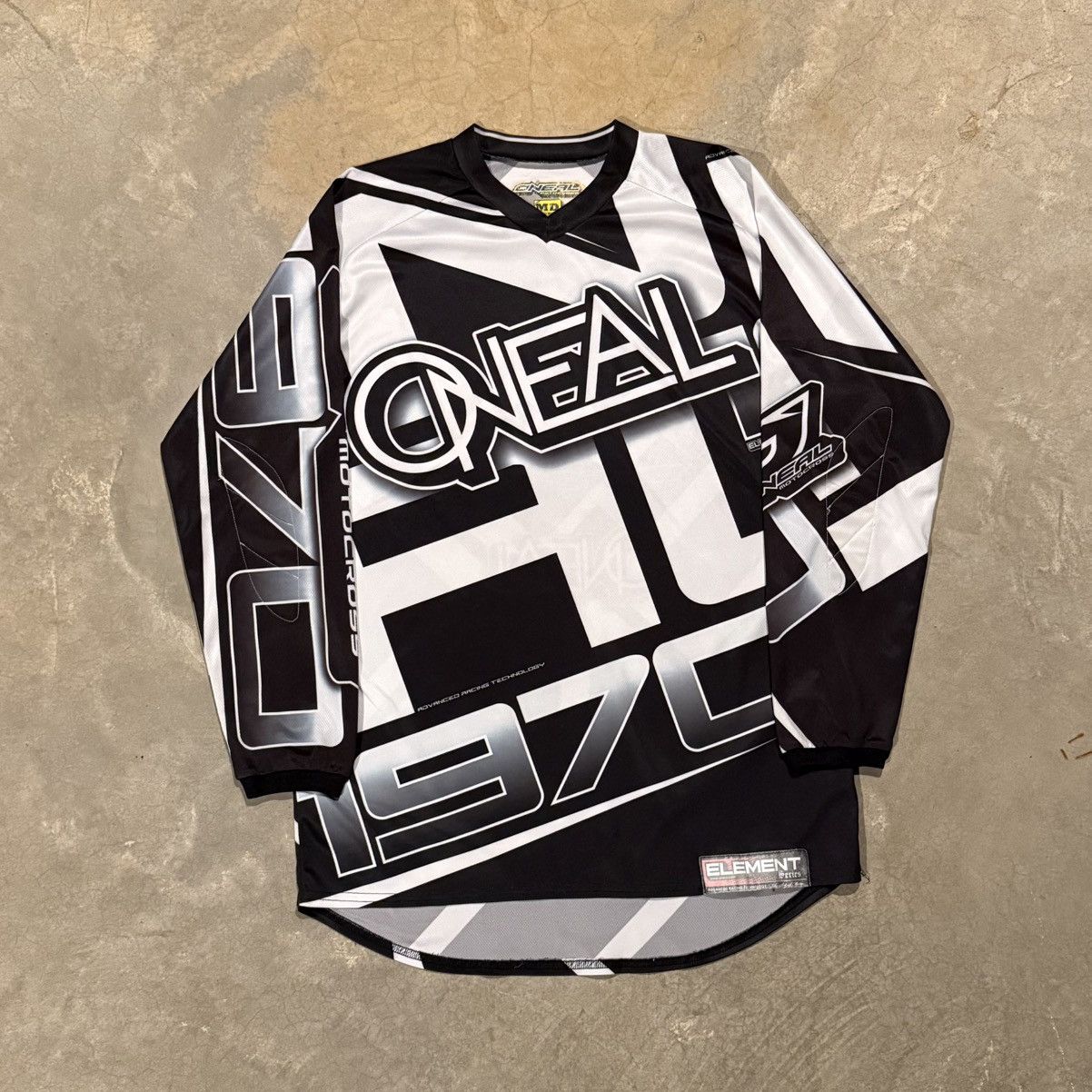 Vintage Vtg 2000s Oneal Racing Motocross Mesh Jersey ERD Grunge Y2K Size US L / EU 52-54 / 3 - 1 Thumbnail