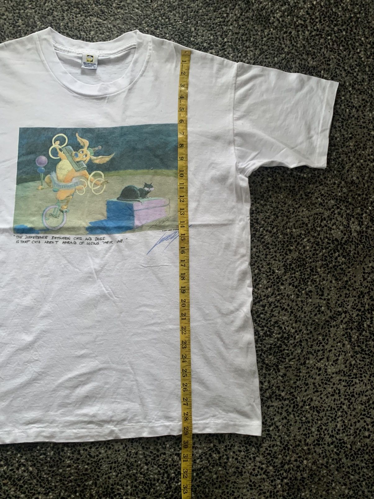 Vintage Vintage 90s Jeff Leedy Studios Graphics Art T shirt Size US XL / EU 56 / 4 - 9 Thumbnail