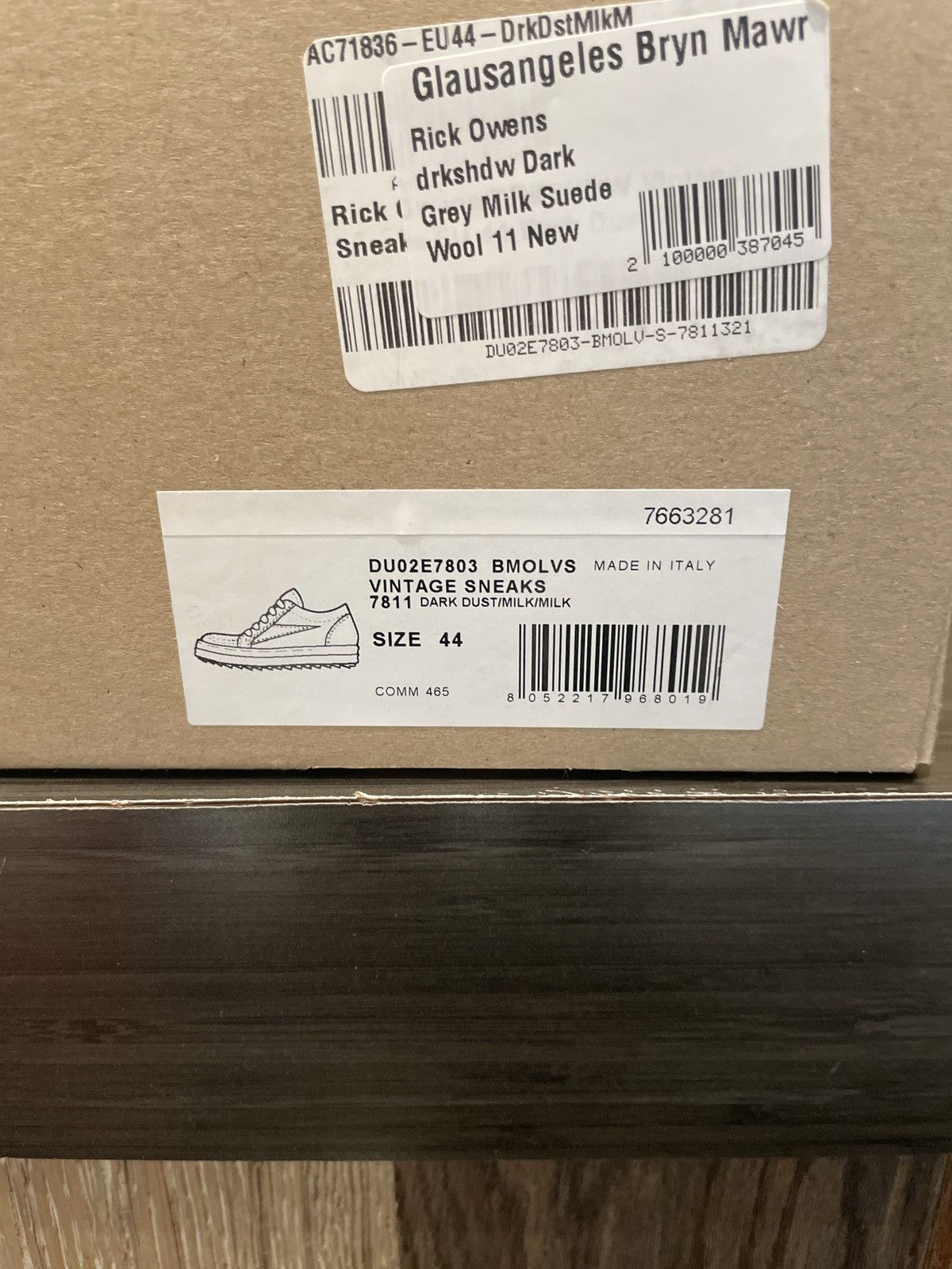 Rick Owens Drkshdw Rick Owens DRKSHDW Dark Grey Milk Suede Wool 11 Size US 11 / EU 44 - 5 Thumbnail