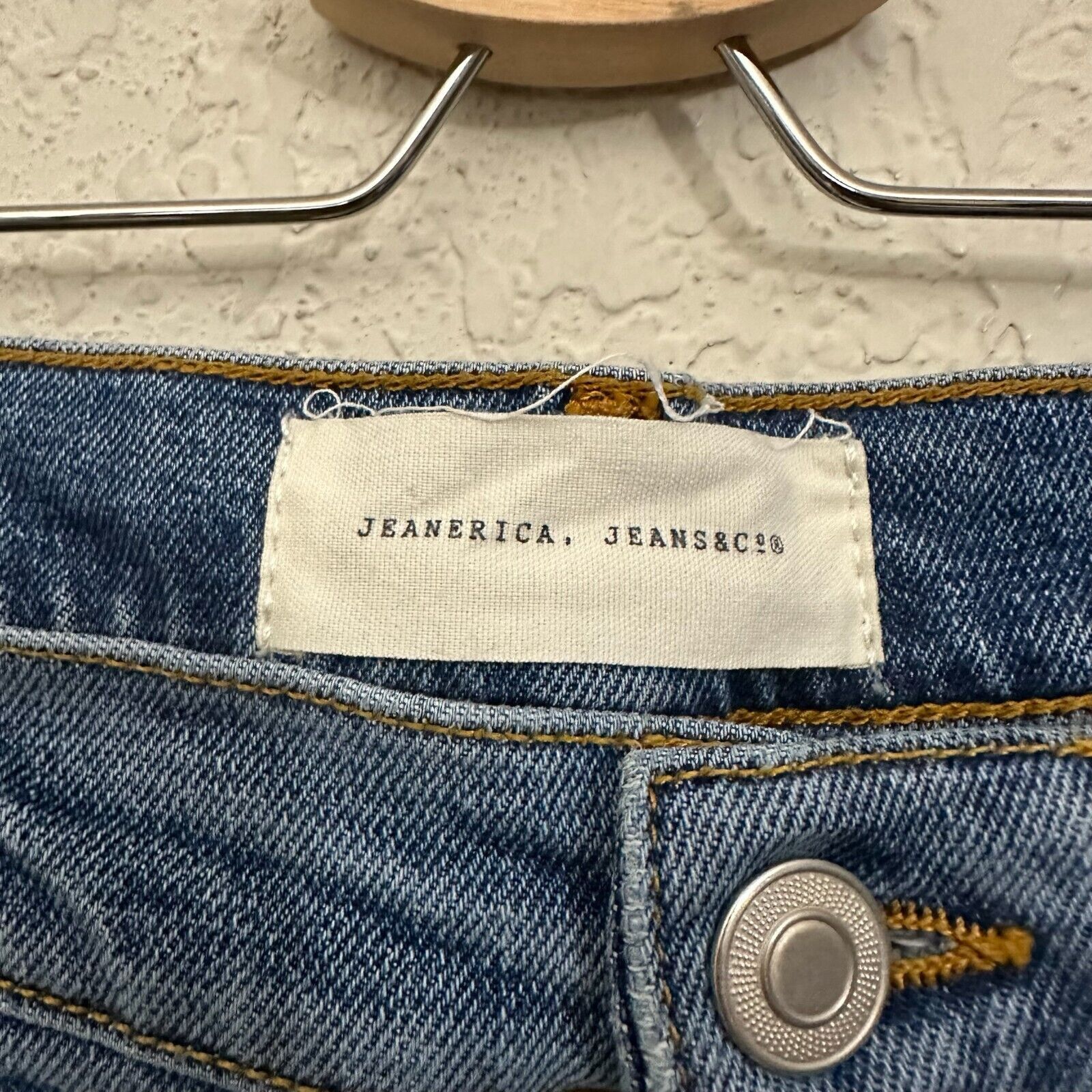 JEANERICA JEANERICA TM005 Jeans Light Vintage Straight Leg Cotton Size US 34 / EU 50 - 8 Thumbnail