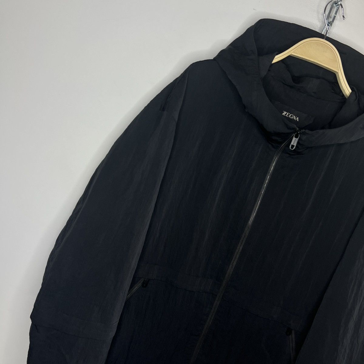 Ermenegildo Zegna Ermenegildo Zegna Light Nylon Black Jacket Windbreaker Size US XXL / EU 58 / 5 - 3 Thumbnail