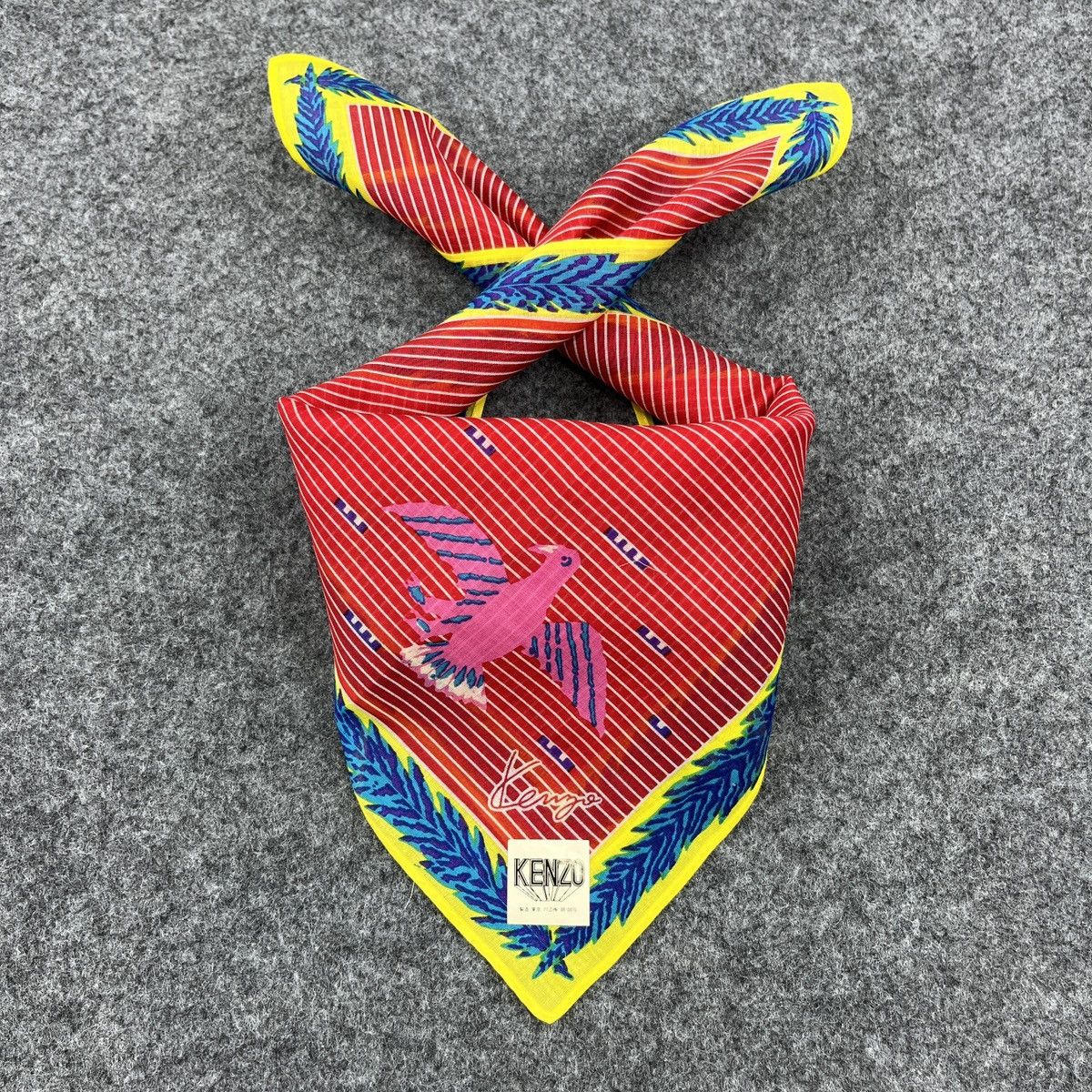Kenzo × Vintage Kenzo Handkerchief / Bandana / Neckerchief B606 Size ONE SIZE - 3 Thumbnail
