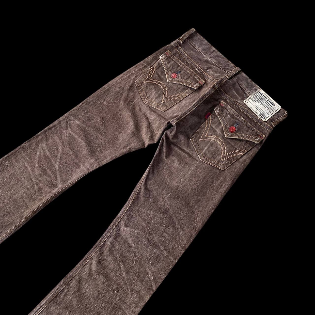 Edwin FLARE EWDIN 503 HERINGBONE GHOSTCLAW DARK BROWN Size US 30 / EU 46 - 10 Thumbnail