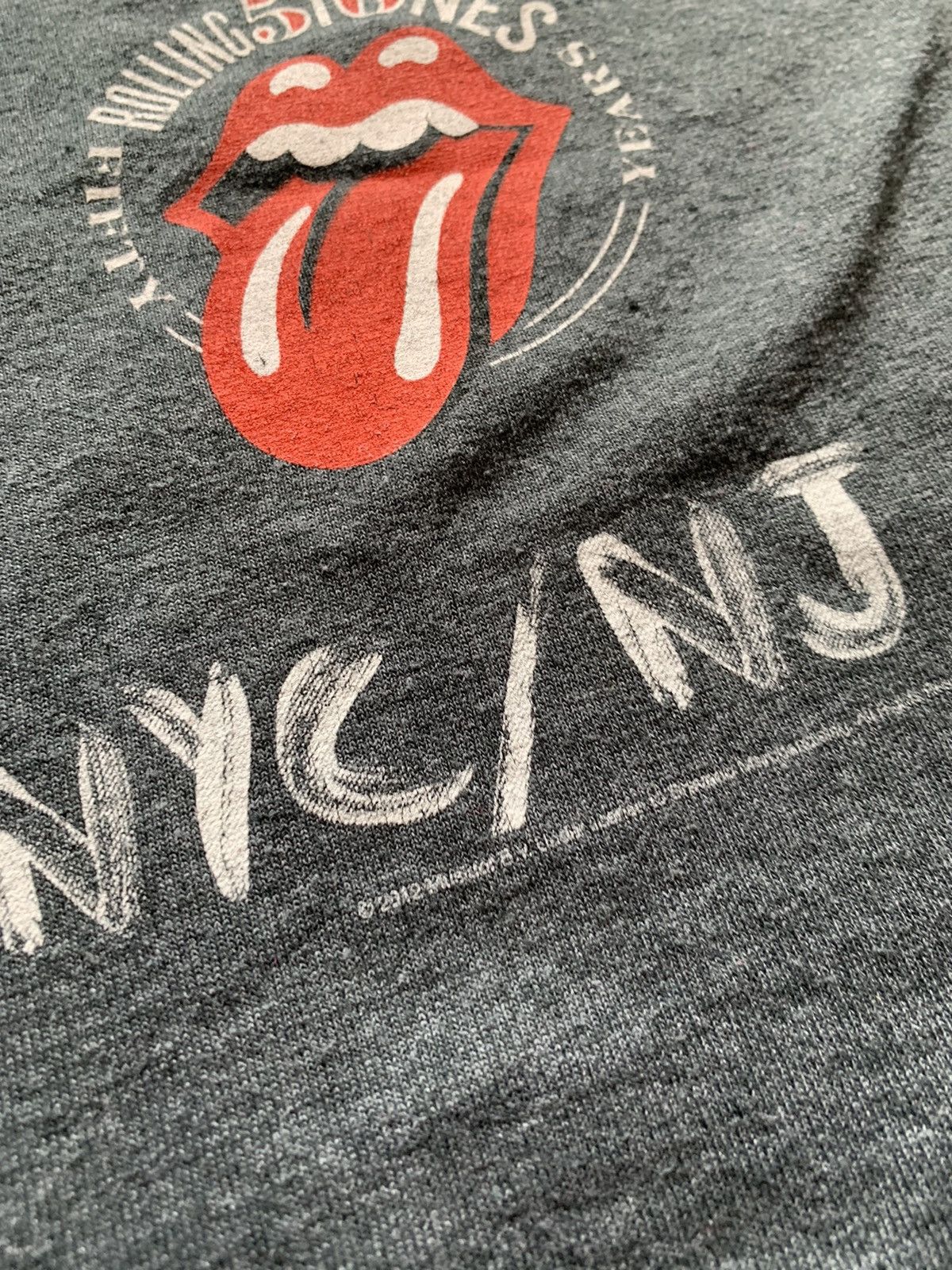 Band Tees × The Rolling Stones Rare Rolling Stones 50 Years Anniversary Tour 2012 T-Shirt Size US XL / EU 56 / 4 - 4 Thumbnail