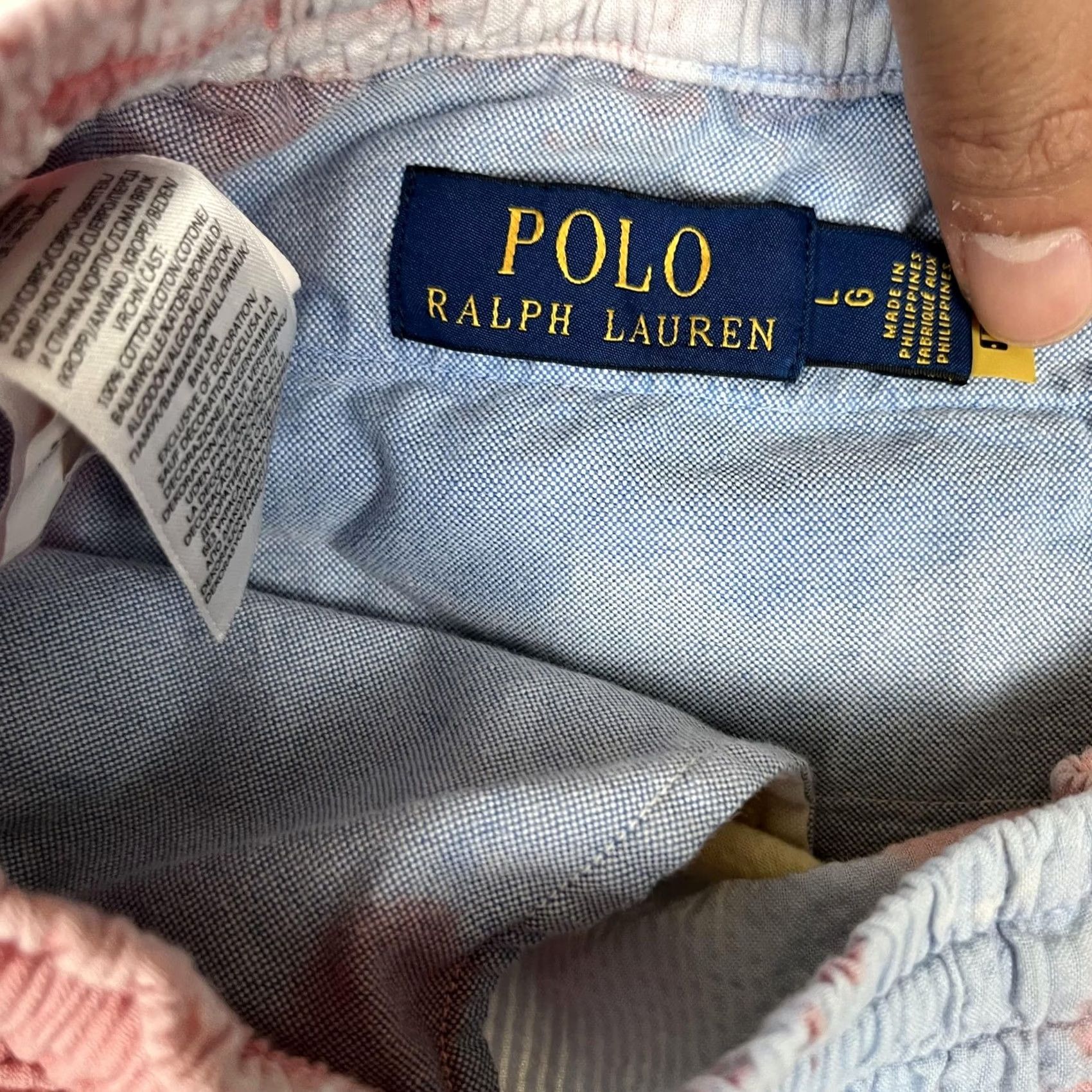 Polo Ralph Lauren Polo Ralph Lauren Swim Trunks Mens Large Multicolor Tie Dye Seersucker Shorts Size US L / EU 52-54 / 3 - 5 Thumbnail
