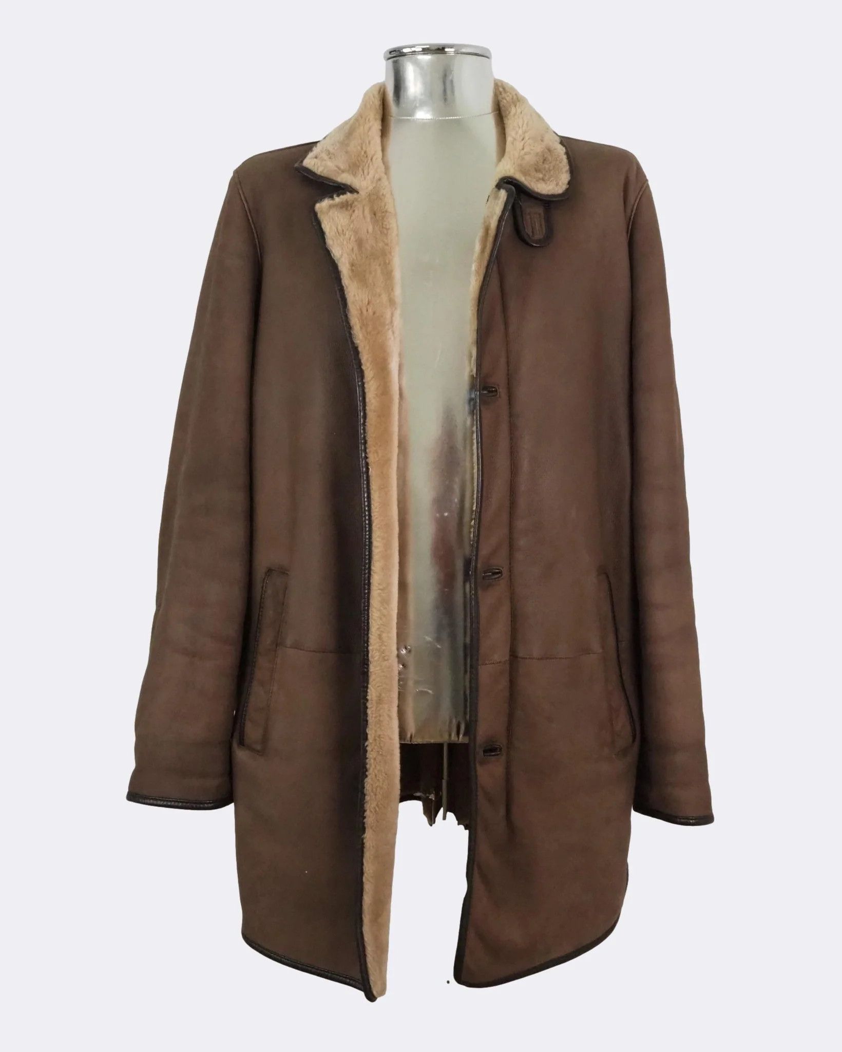 Armani Collezioni Luxurious Zip-front Shearling jacket $2230
