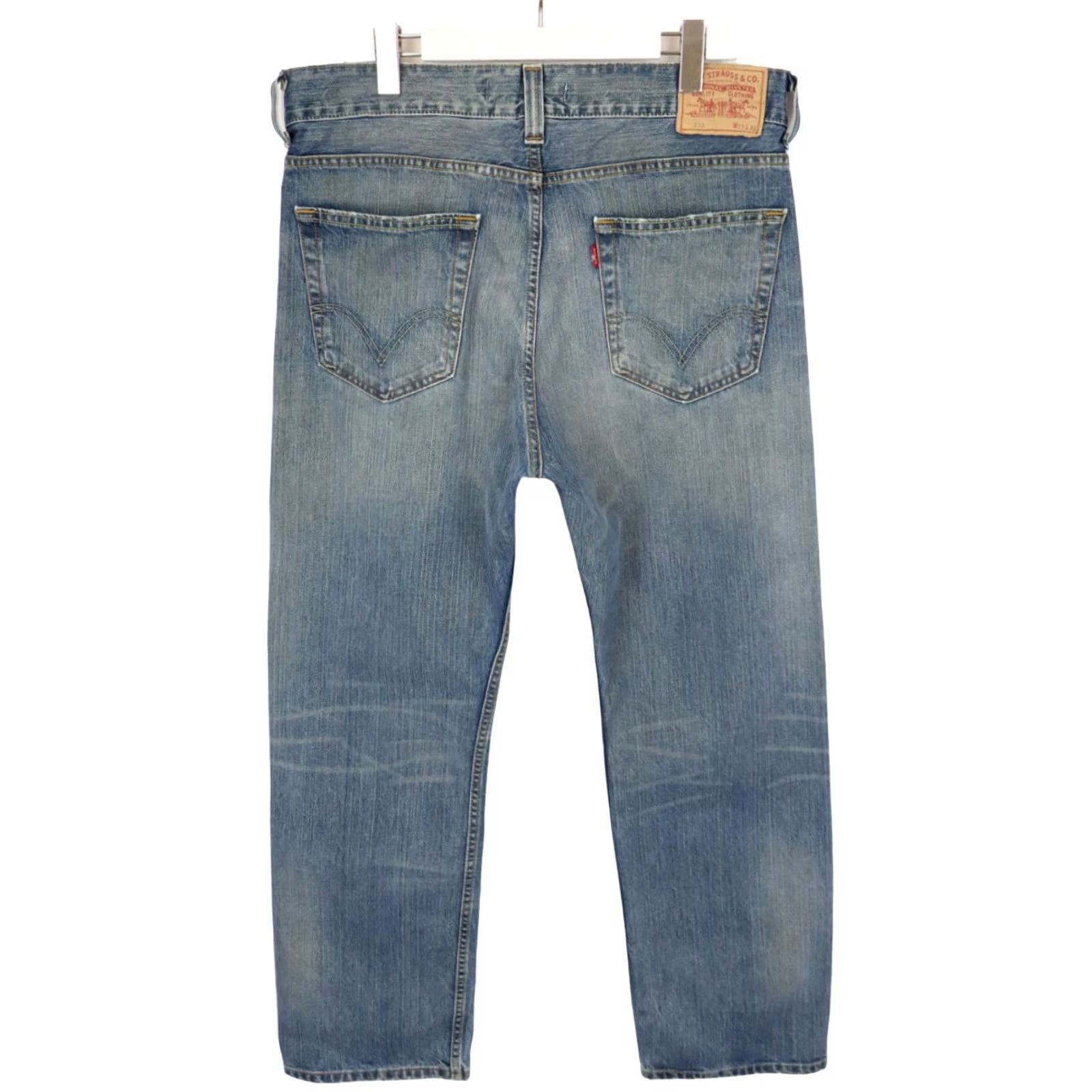 Levi's Levi's 533 Loose Jeans Men's W35/L32 Blue Button Fly Faded Whiskers Size US 35 - 2 Thumbnail