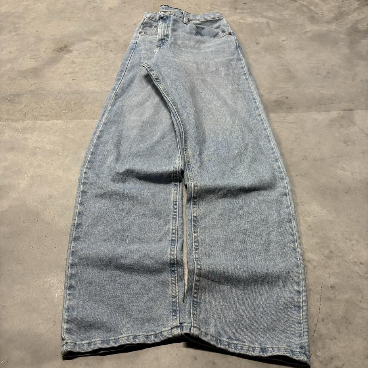 Japanese Brand × Vintage Crazy Vintage Y2K/2000s Light Wash Essential Denim Jeans! Size US 32 / EU 48 - 3 Thumbnail