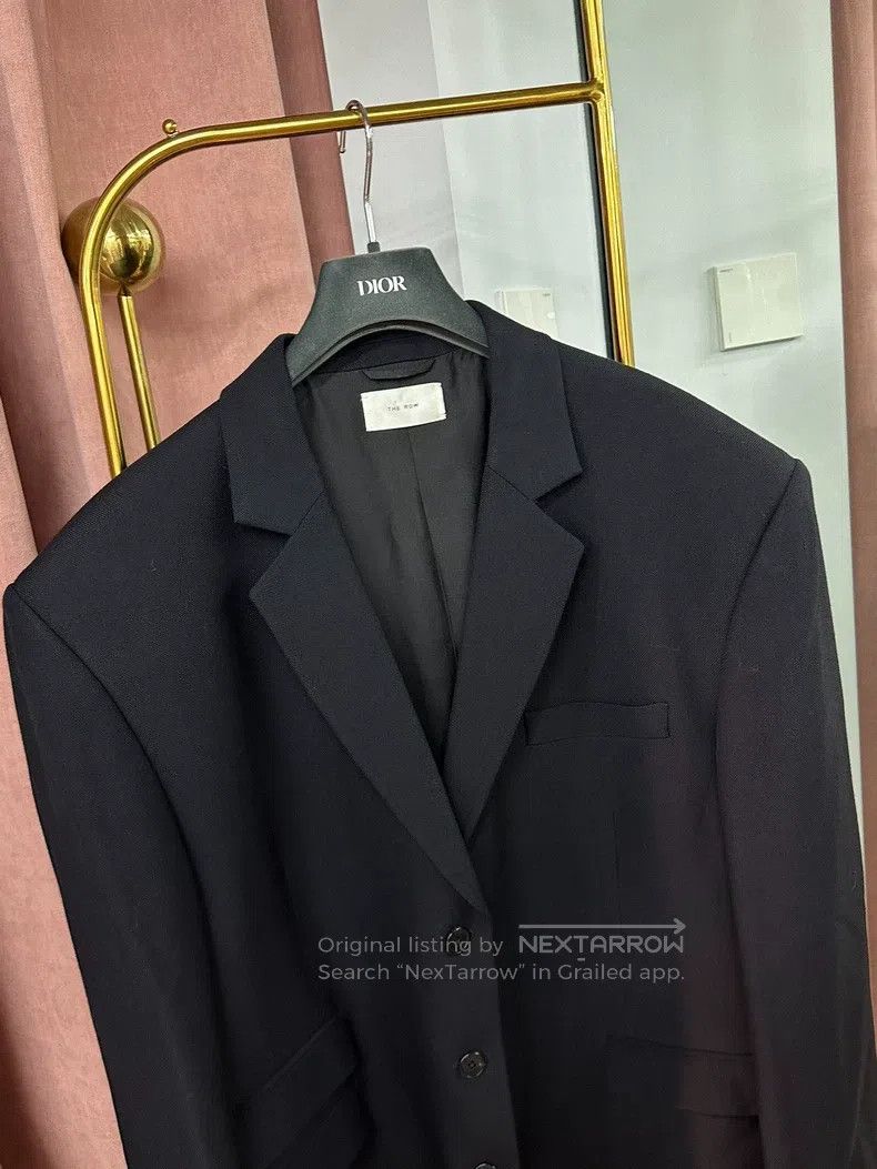 The Row The Row Classic Three-Pocket Black Suit Jacket Size XL / US 12-14 / IT 48-50 - 2 Thumbnail