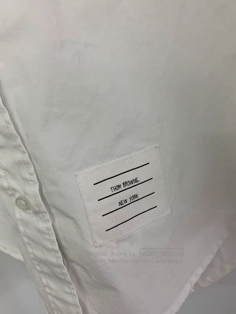 Thom Browne Thom Browne White Long Sleeve Shirt Size XS / US 0-2 / IT 36-38 - 2 Thumbnail